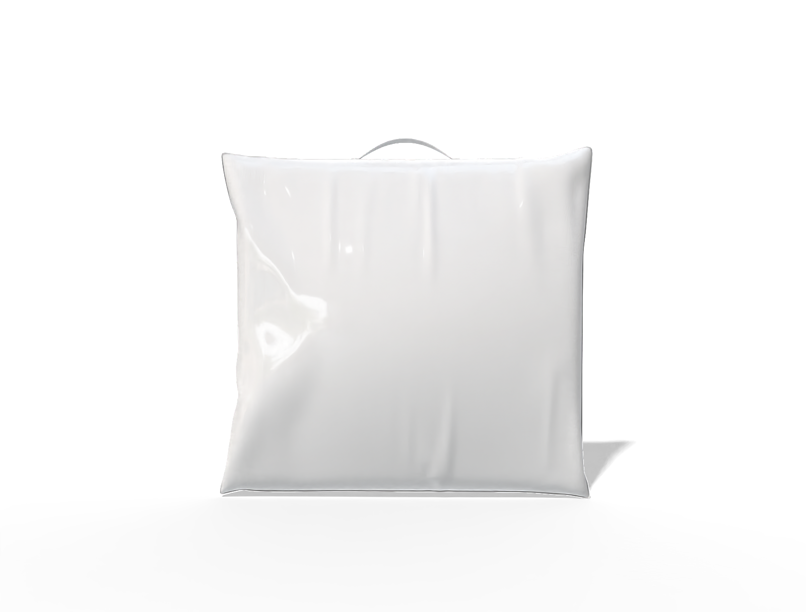 26 × 24 plastic storage pouch with handle — Glossy plastic