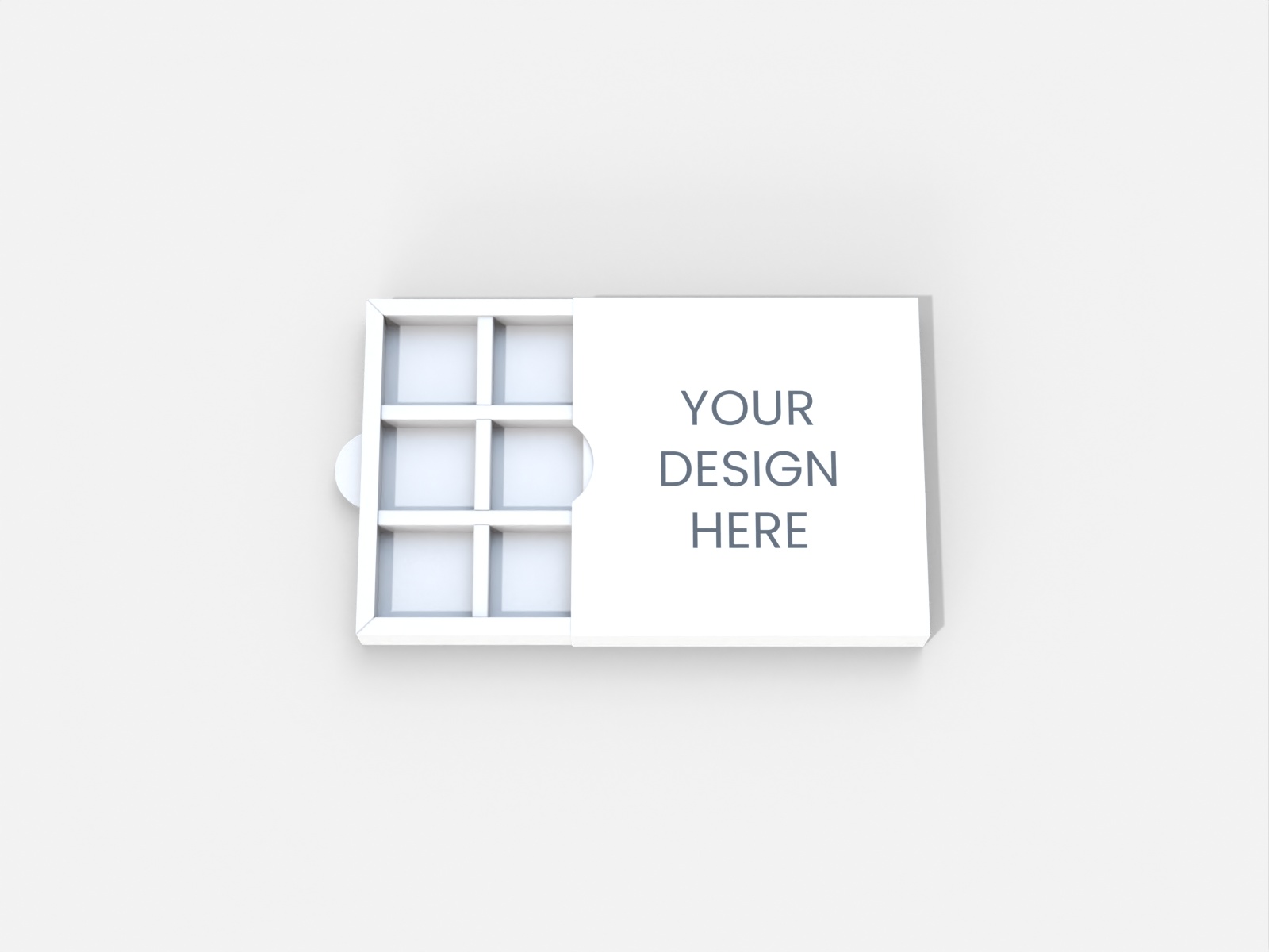 Chocolate box with lid — White paperboard