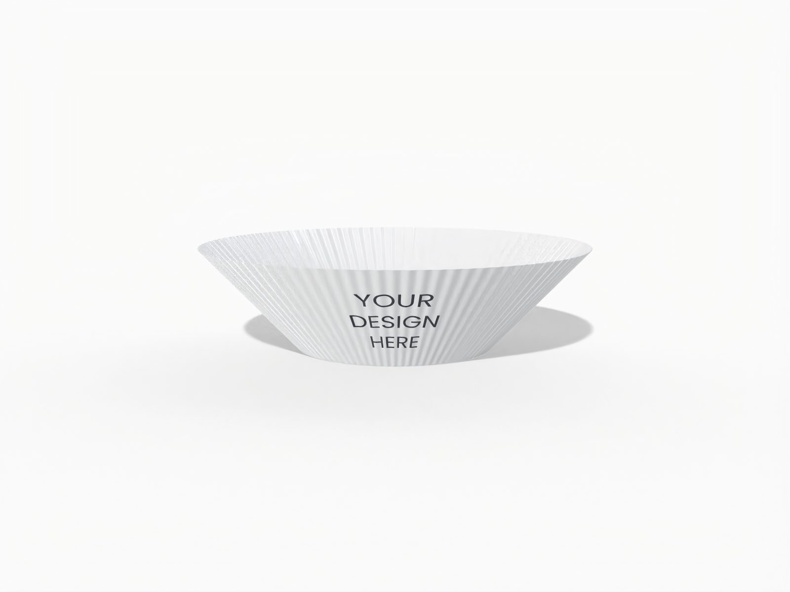 Small round cake paper — Glossy plastic