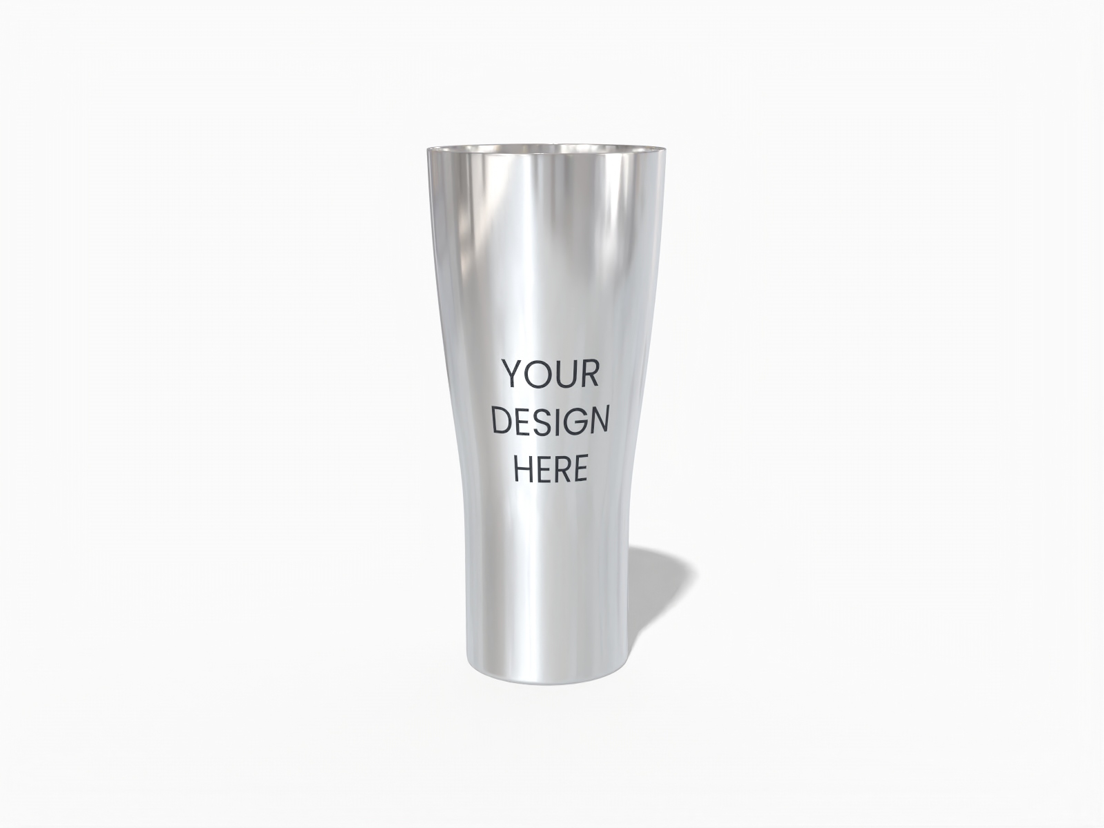 400ml stainless steel tumbler — Glossy metal