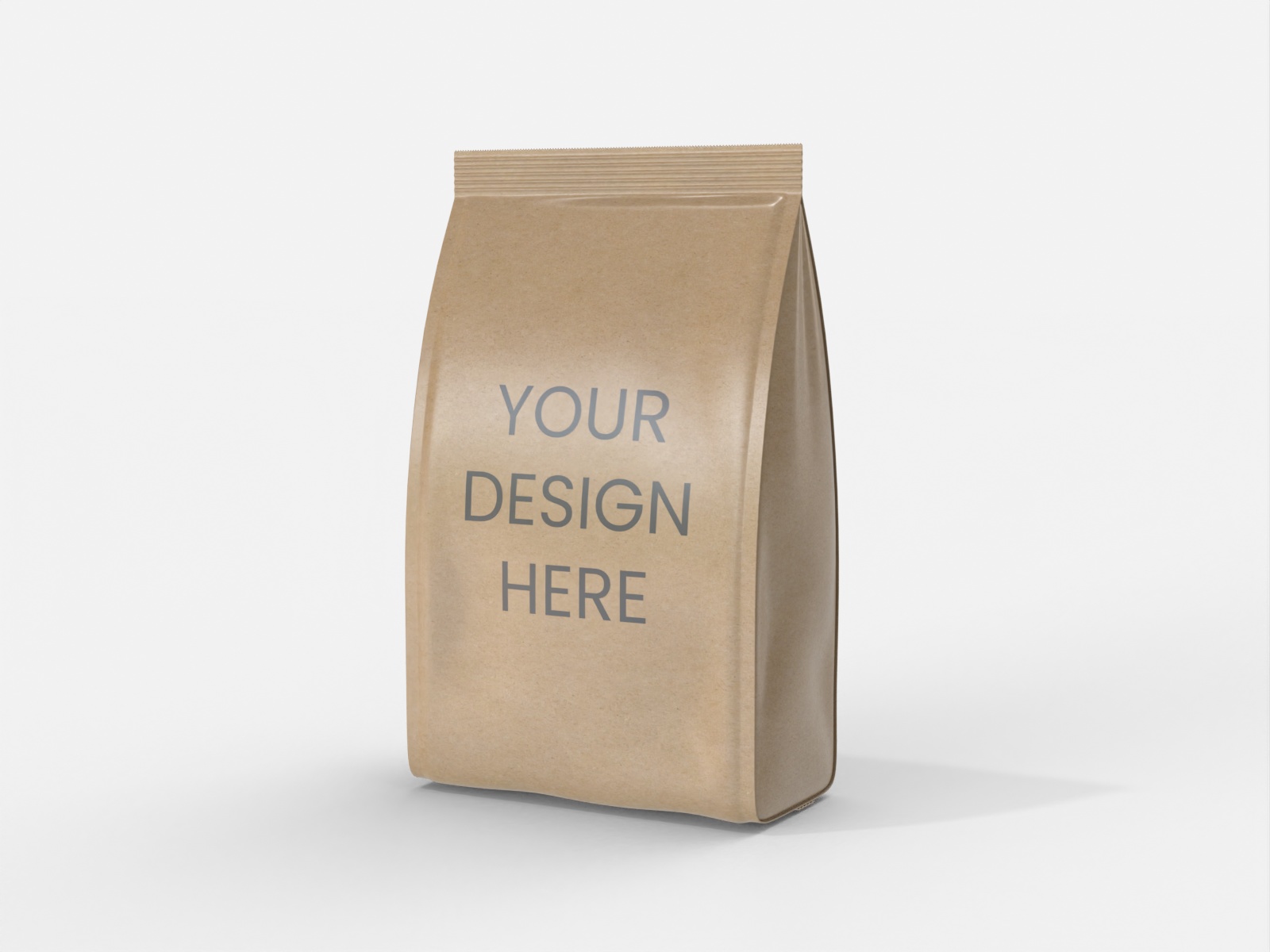 Paper coffee bag packaging — Kraft paper