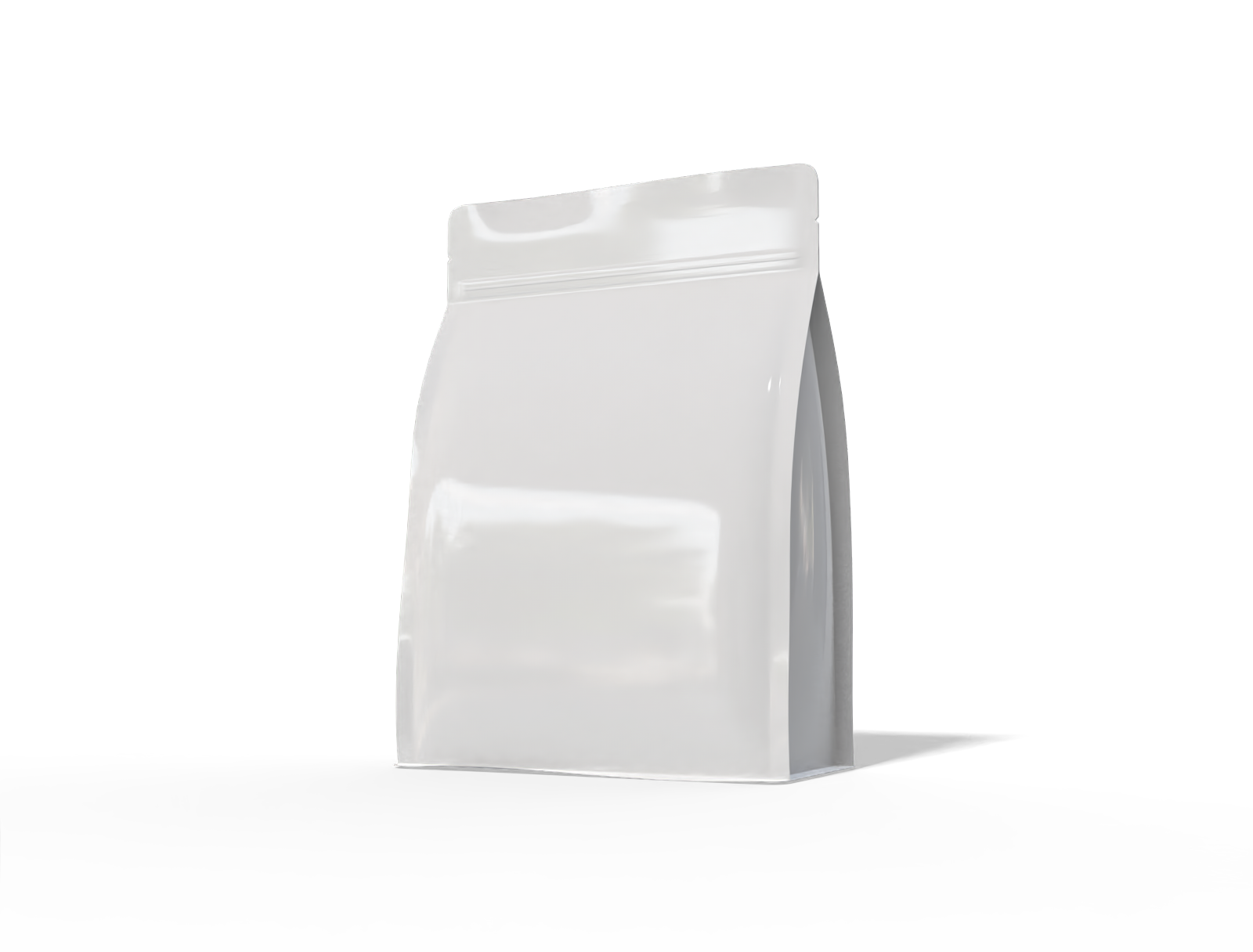 Stand up snack pouch — Glossy plastic