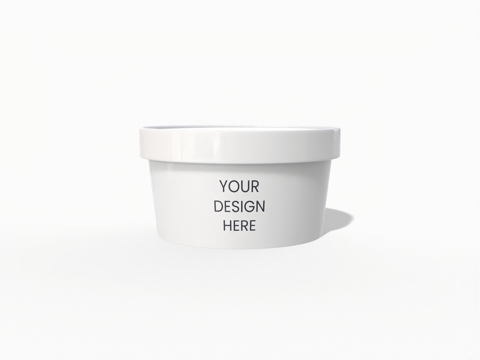 360ml paper food container — Glossy plastic