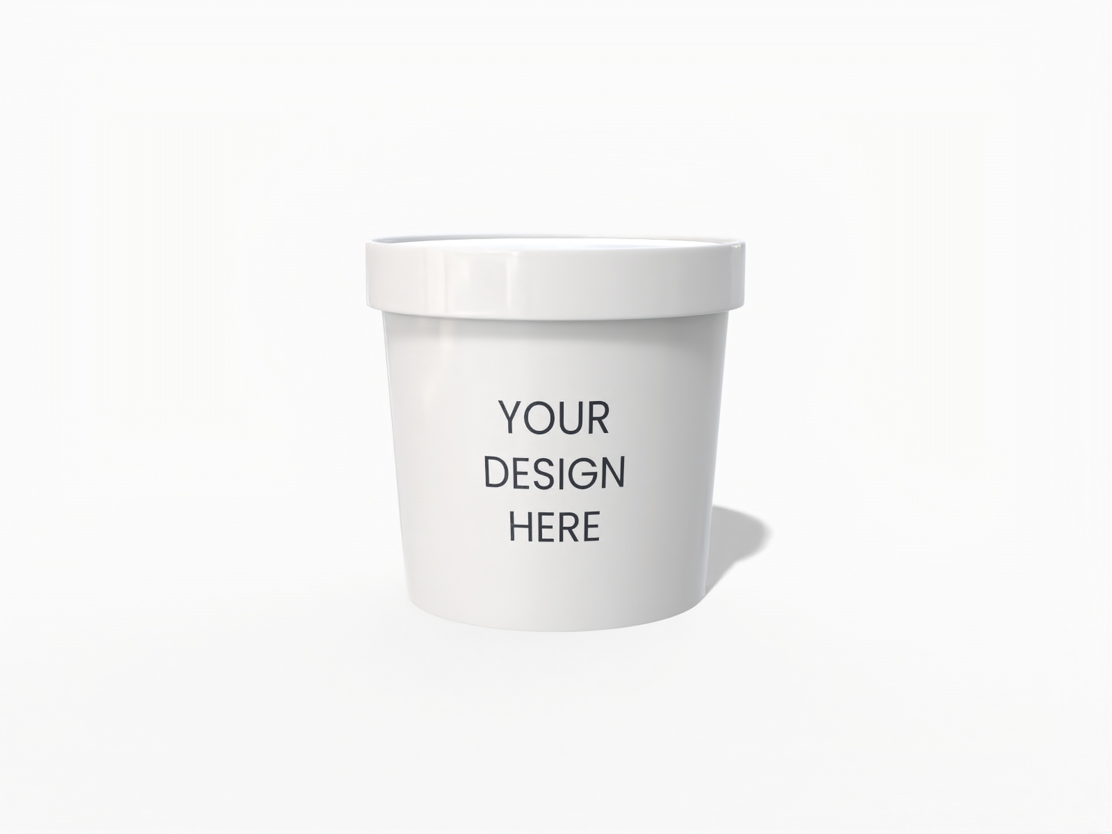 780ml round food container — Glossy plastic
