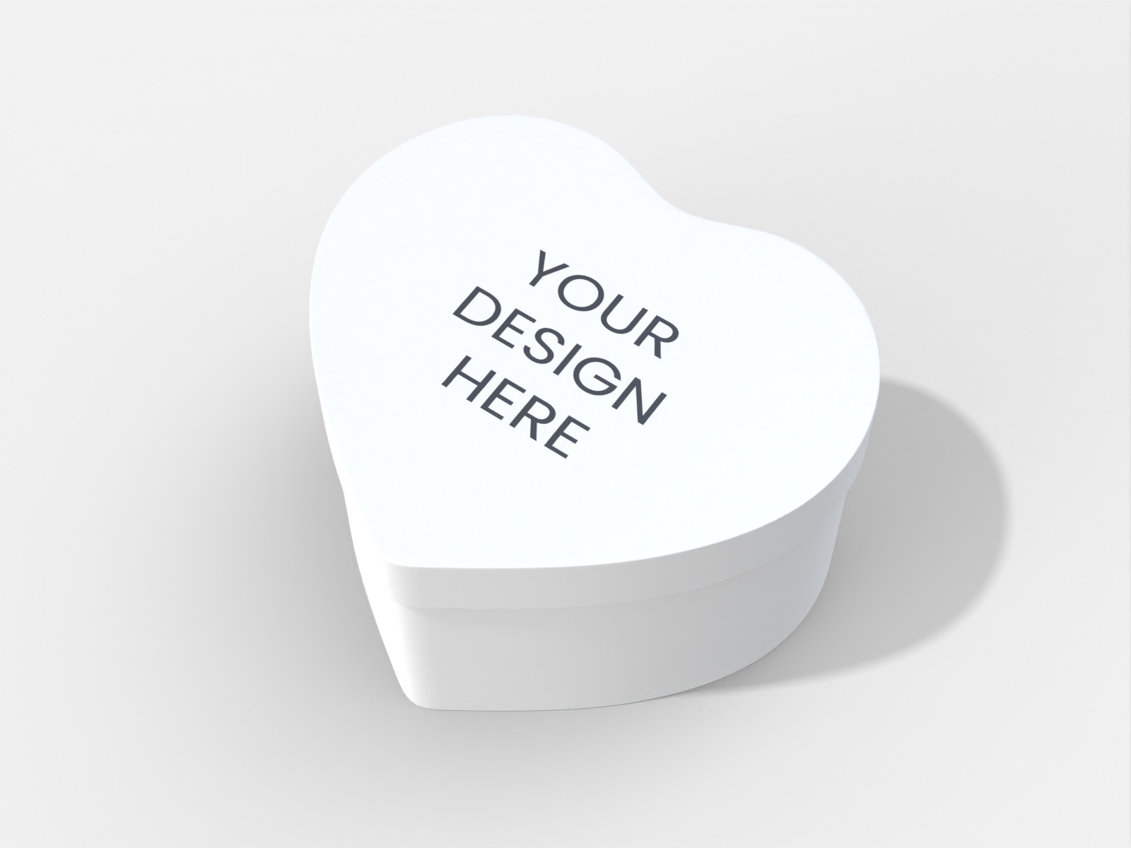 Heart shaped gift box — Matte metal