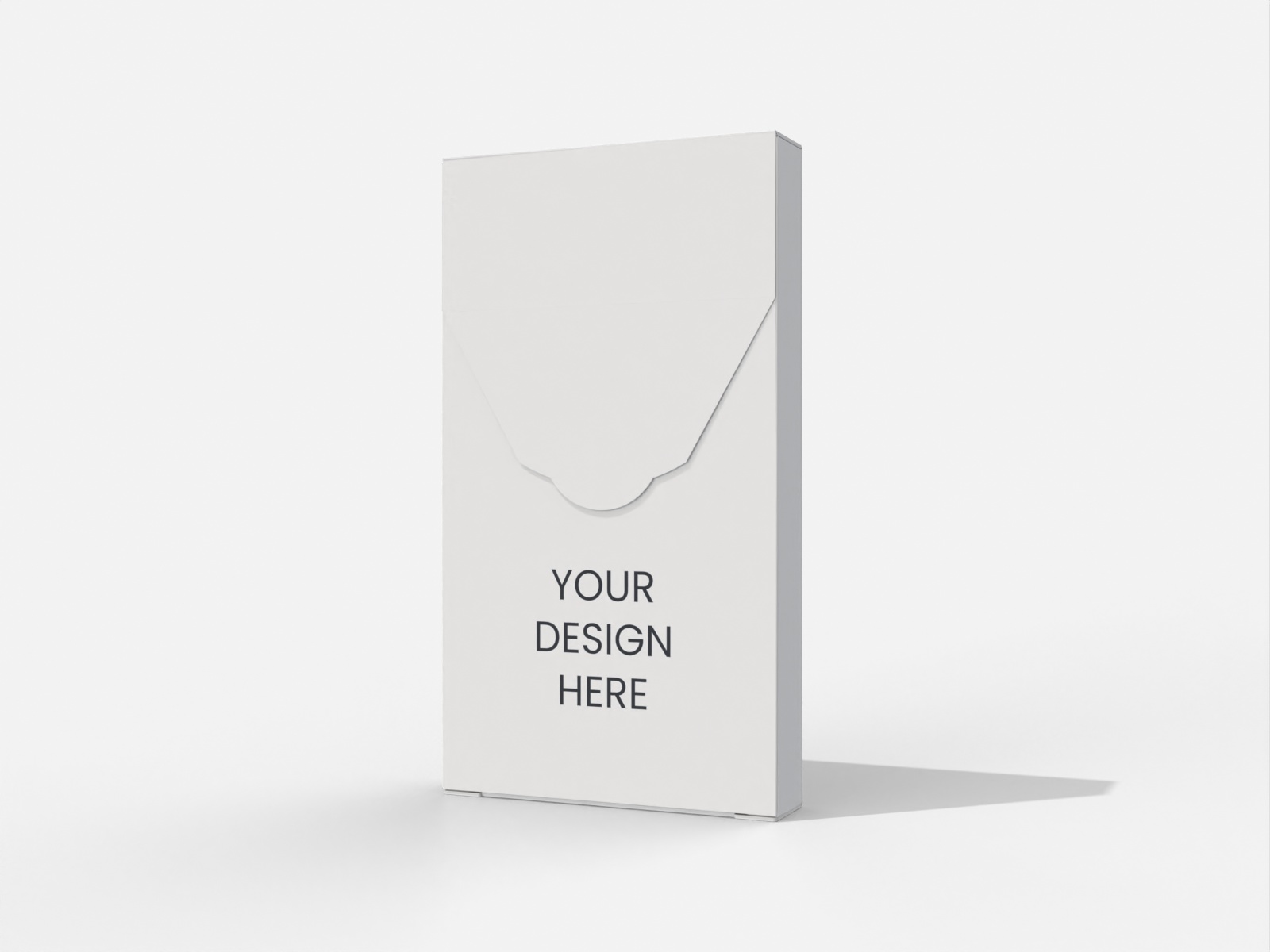 Flip-top lock box — White paperboard