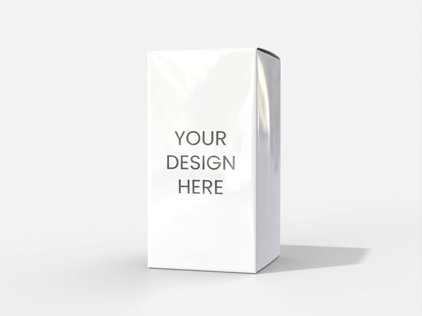 Cosmetic tuck end box — Glossy plastic