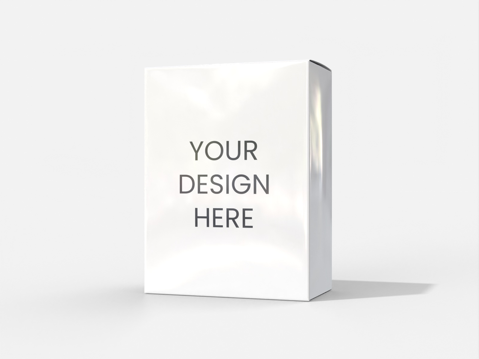Cosmetic tuck end box — Glossy plastic
