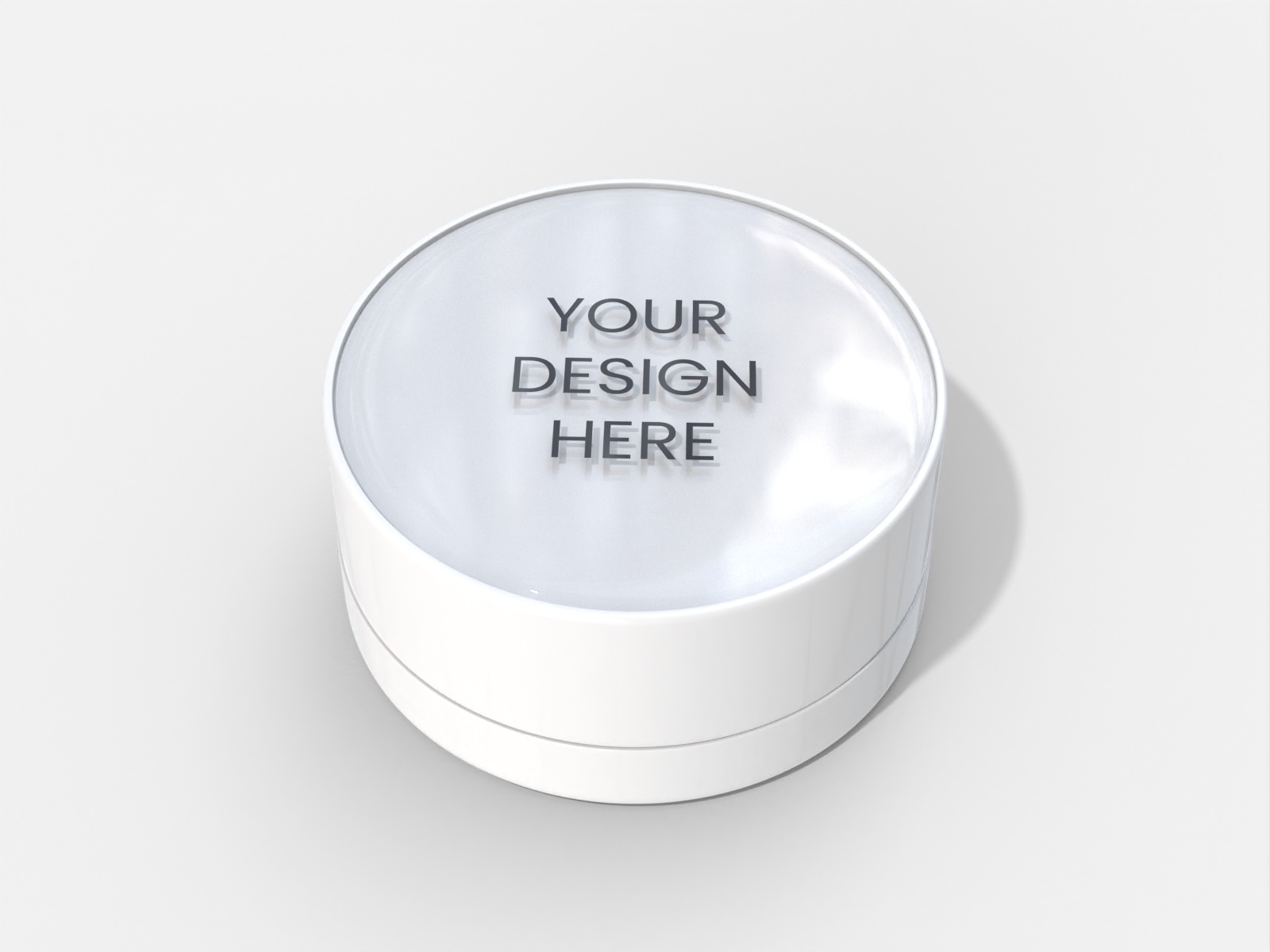 Cosmetic plastic jar — Glossy plastic