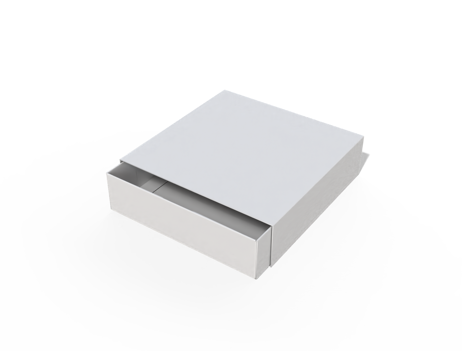 Sleeve drawer box — White paperboard