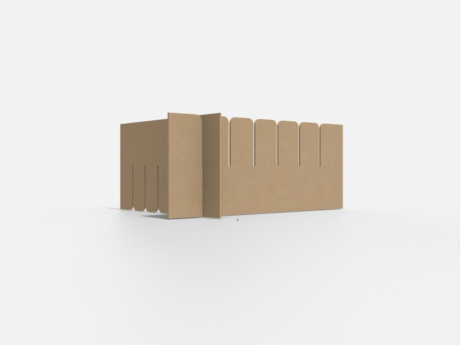 Dividers six slot blocks insert — E-flute corrugated board