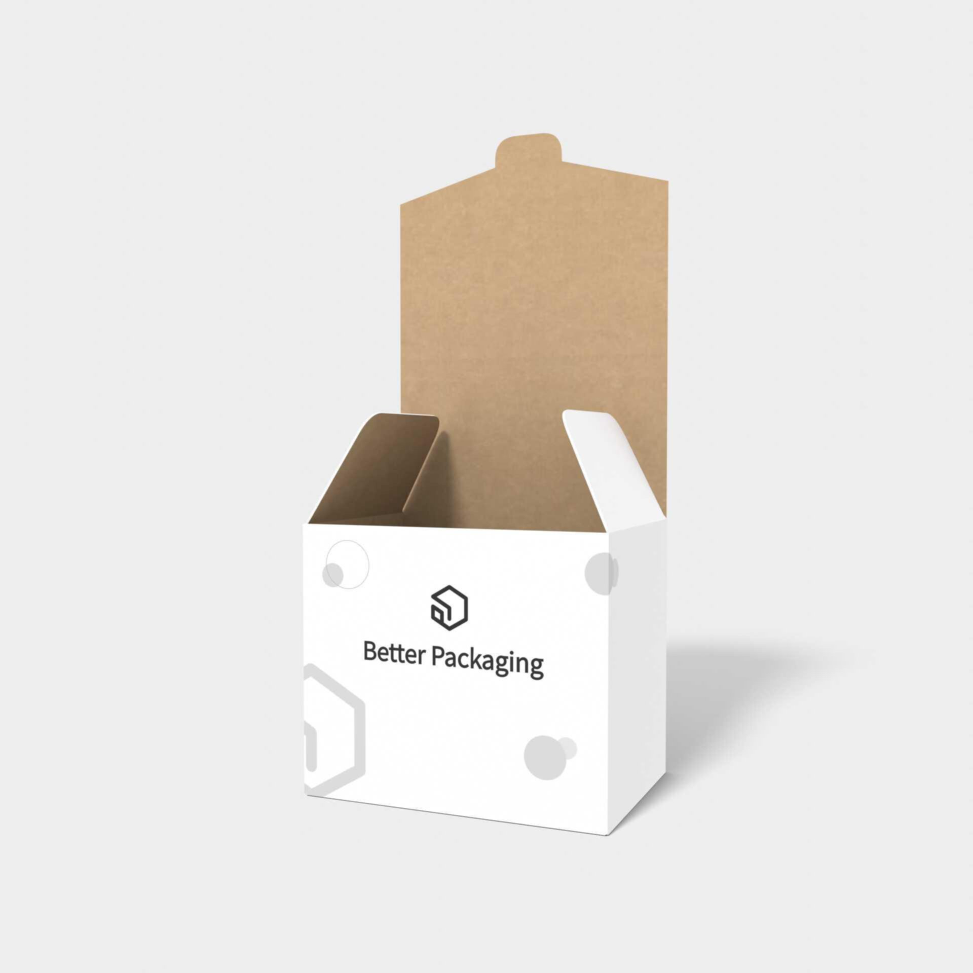 Flip top boxes auto lock bottom cartridge — White paperboard