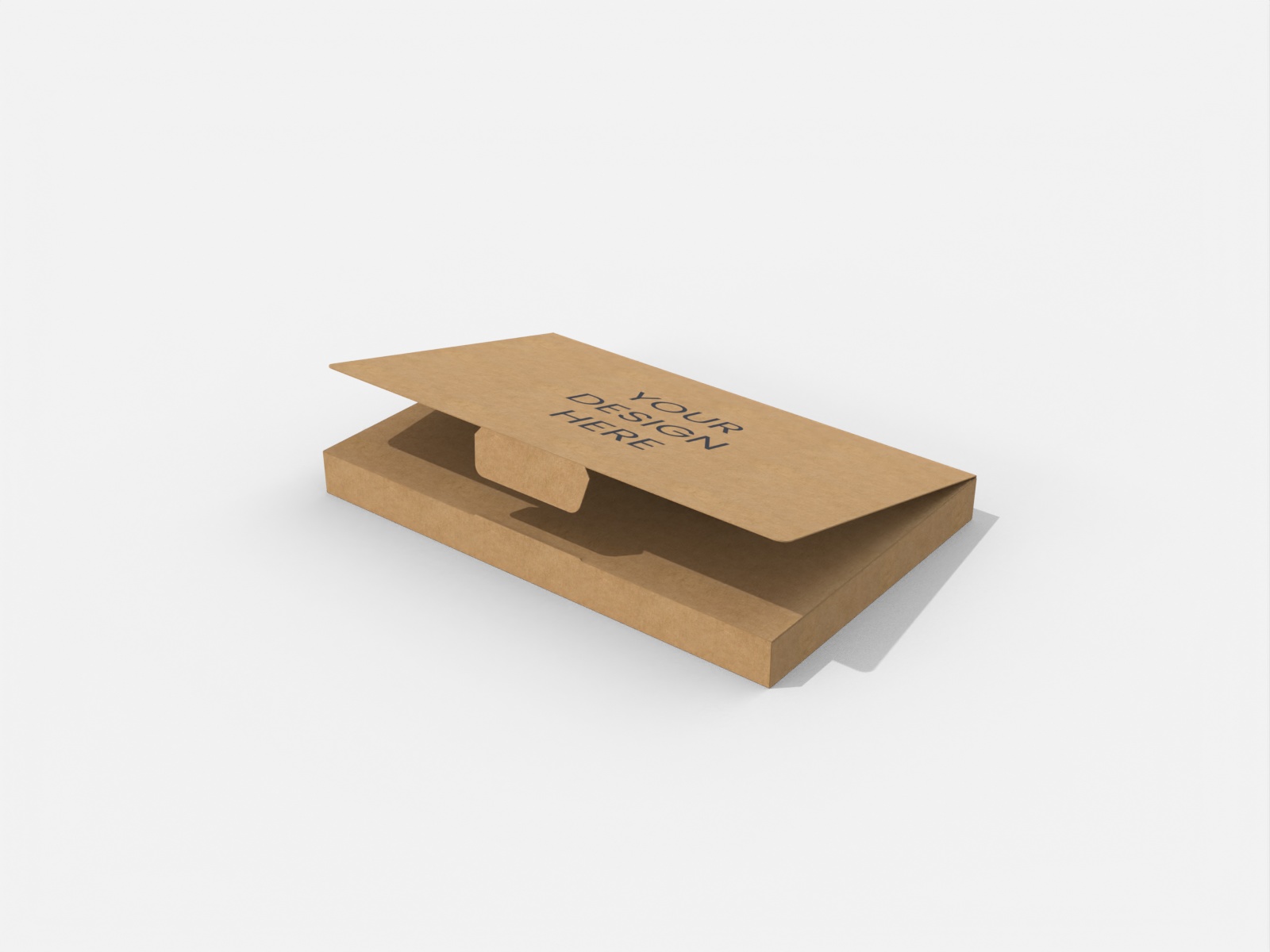 Folder bag with lock — White paperboard