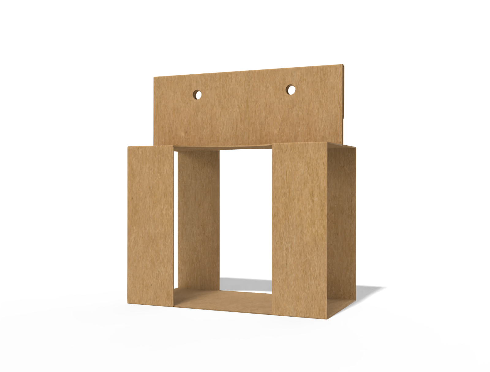 Kraft paper shot glass box — Dark kraft paper