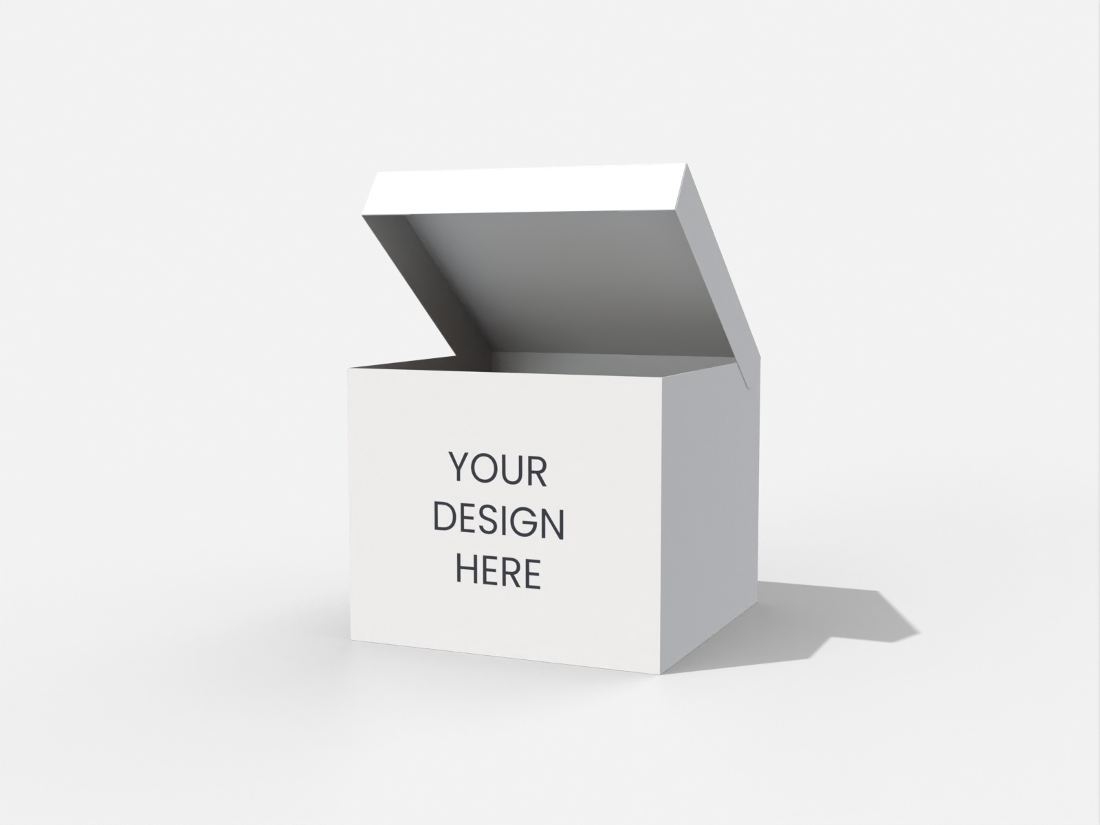 Gift folding box — White paperboard