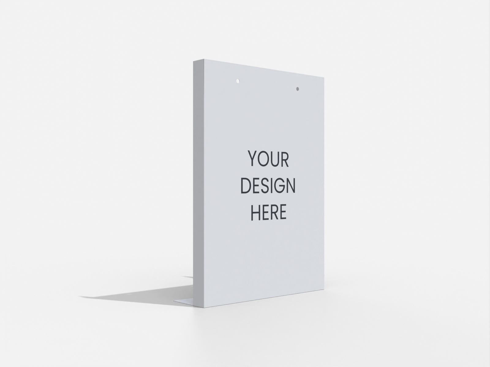 Paper bag with handle — White paperboard