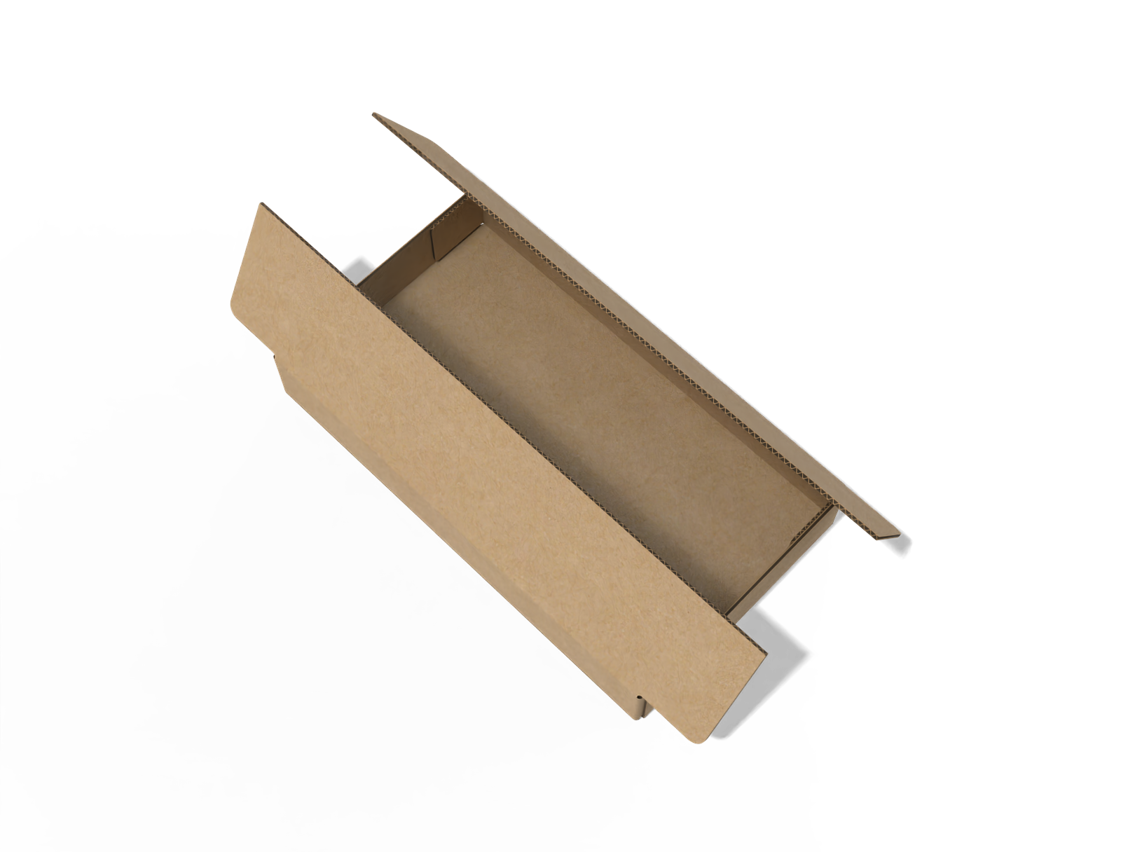 FEFCO 0411 cardboard shipping box — B-flute corrugated board