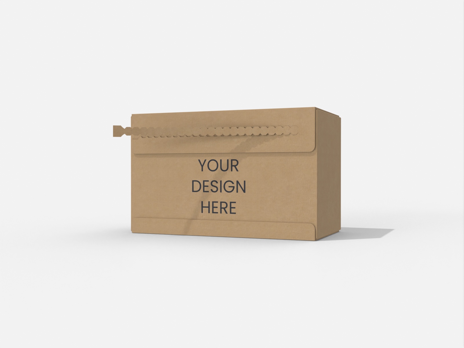 Paper shipping box with zipper — Corrugated board