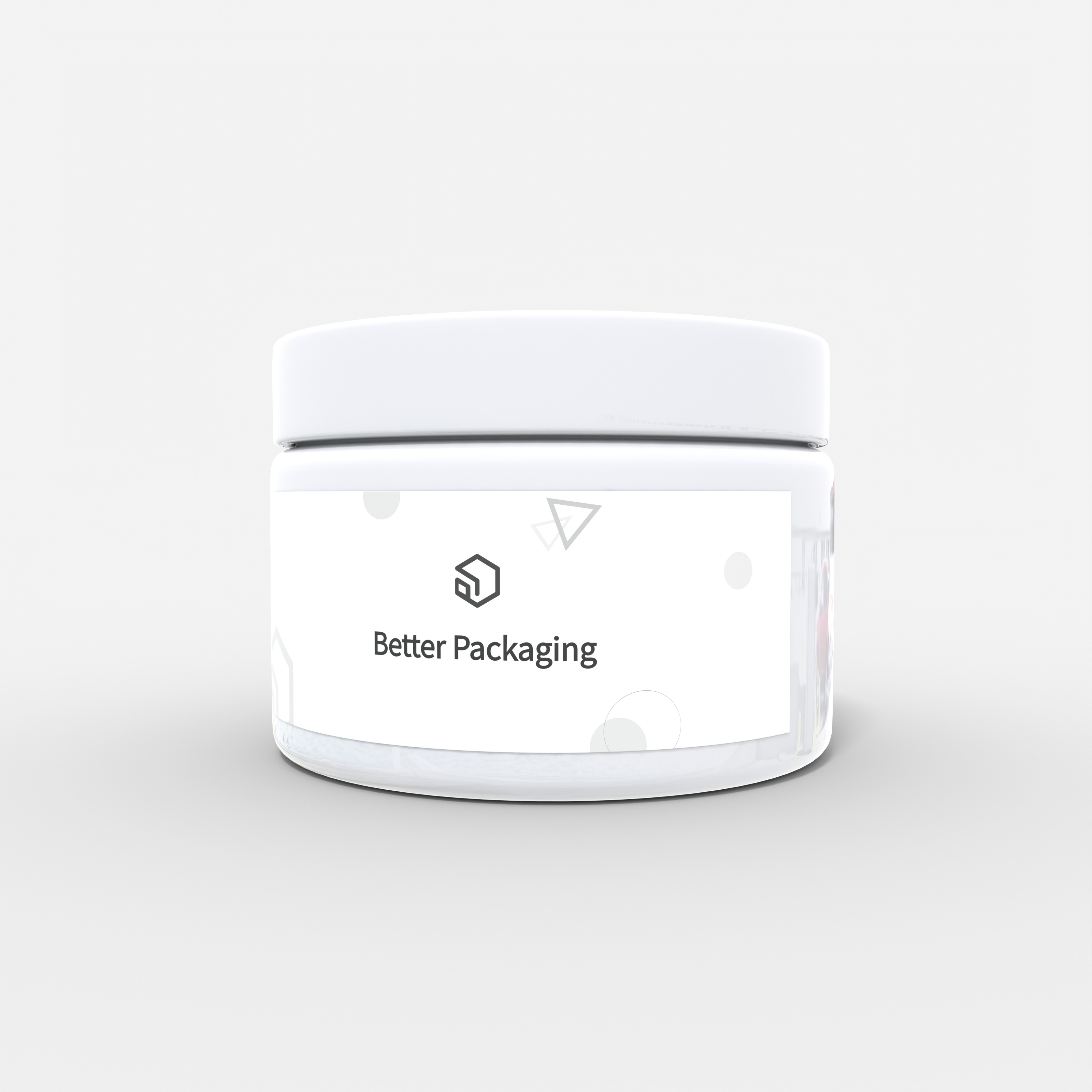 Cosmetic plastic cans makeup jars — Glossy plastic