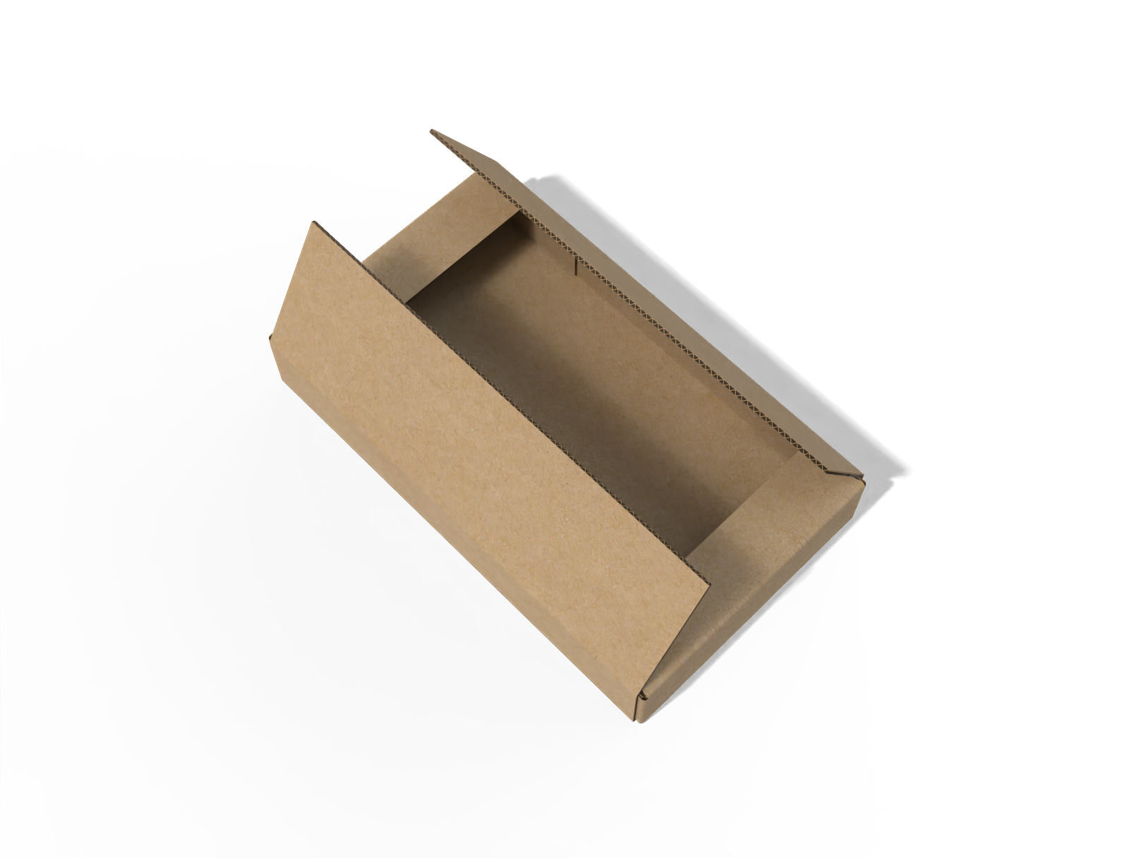 FEFCO 0412 cardboard shipping box — B-flute corrugated board