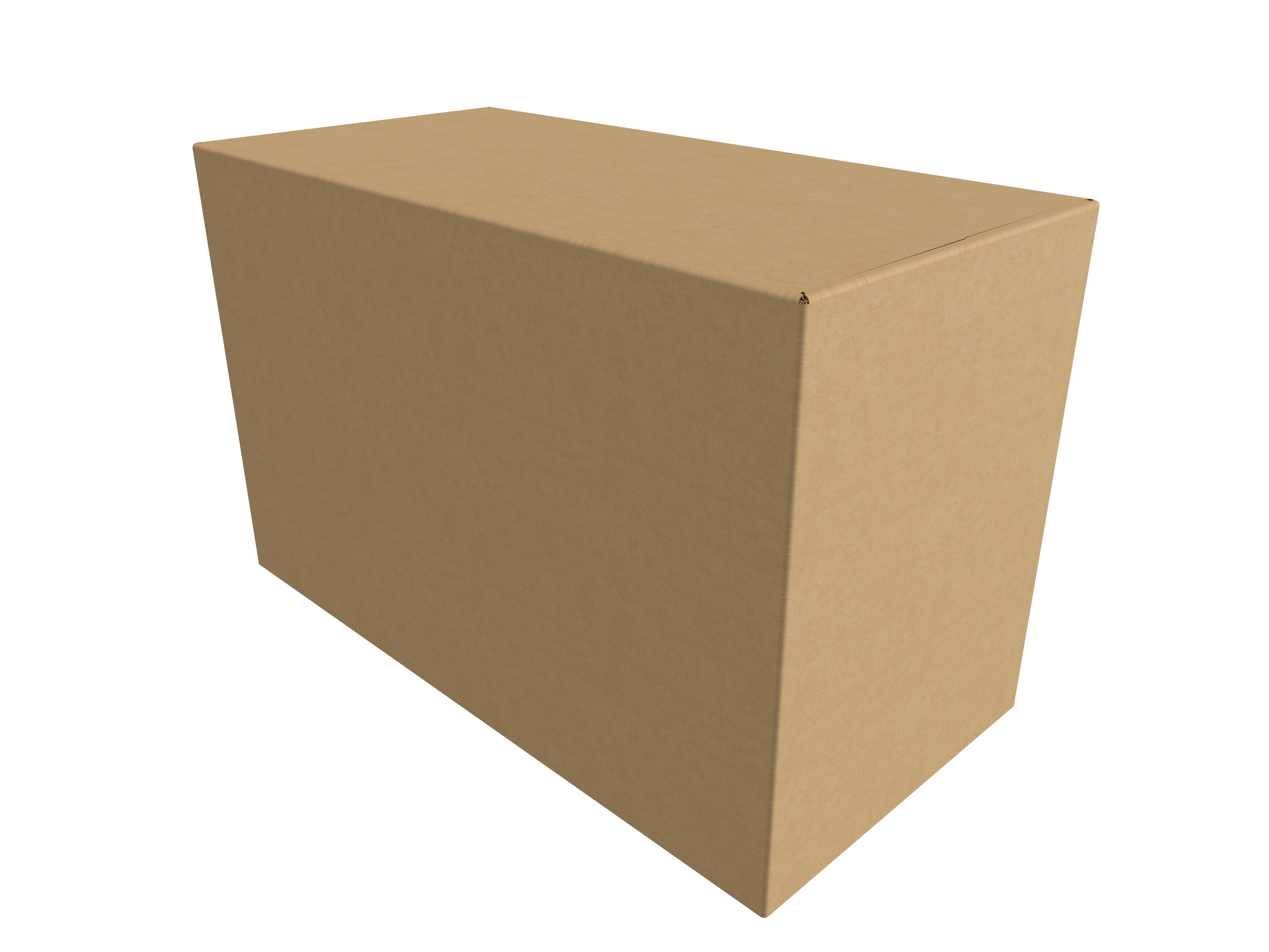 Bottomless cardboard box — B-flute corrugated board