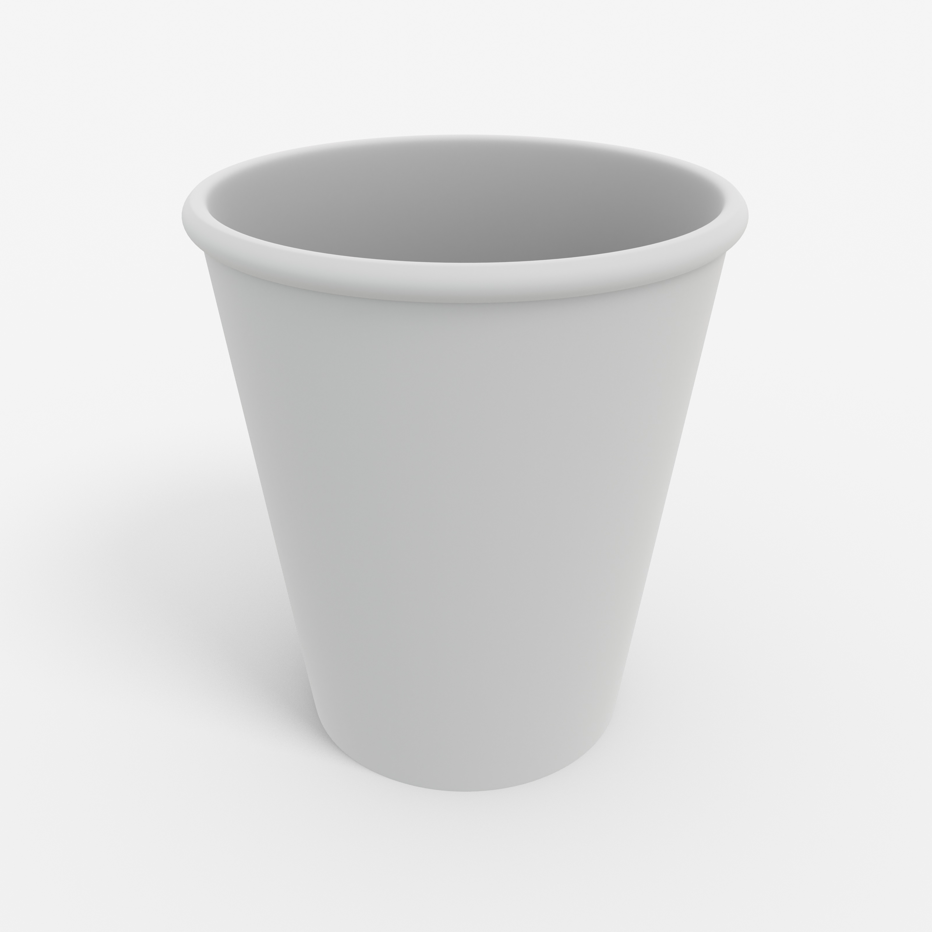 Paper cups — White paperboard