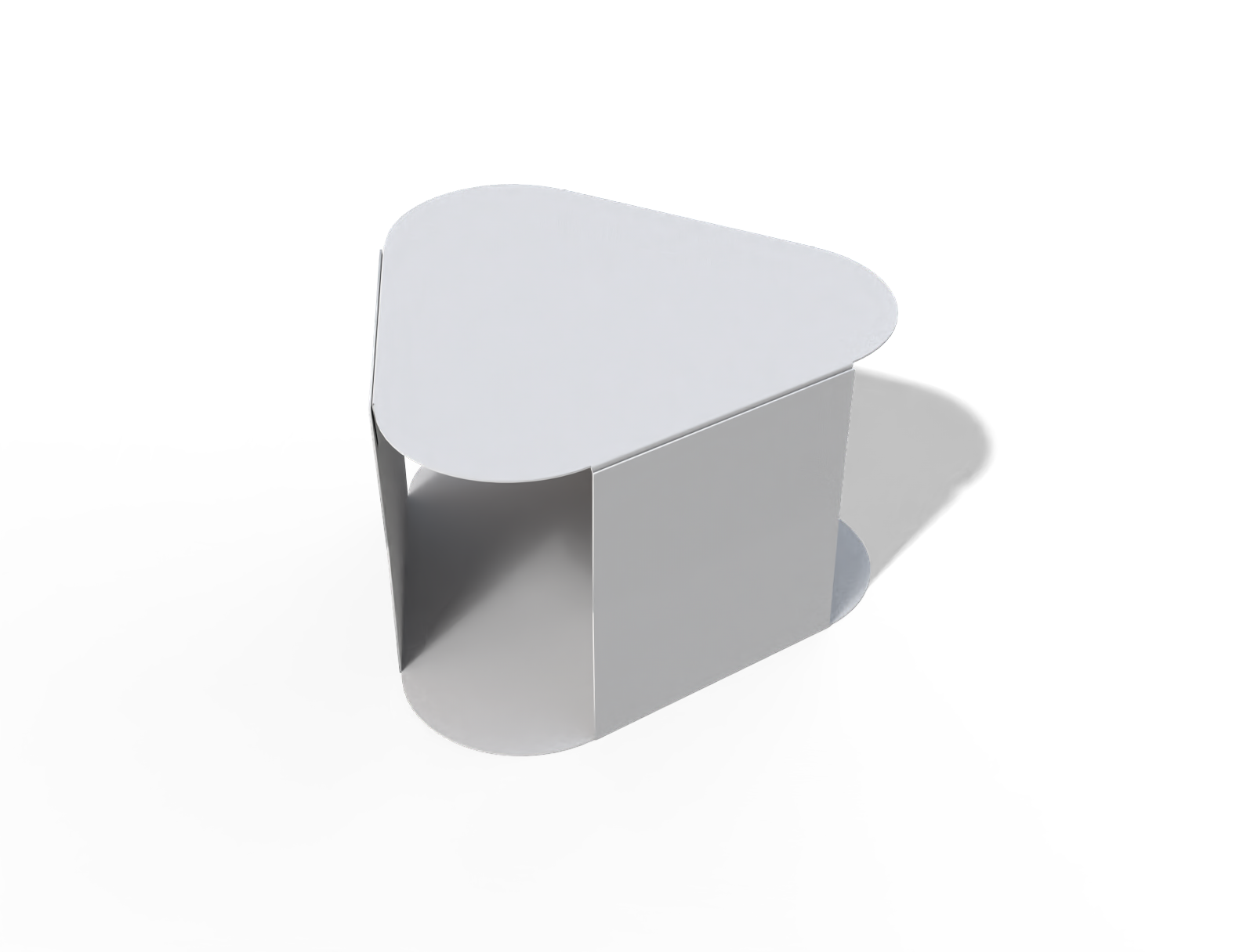 Triangle food sleeve — White paperboard