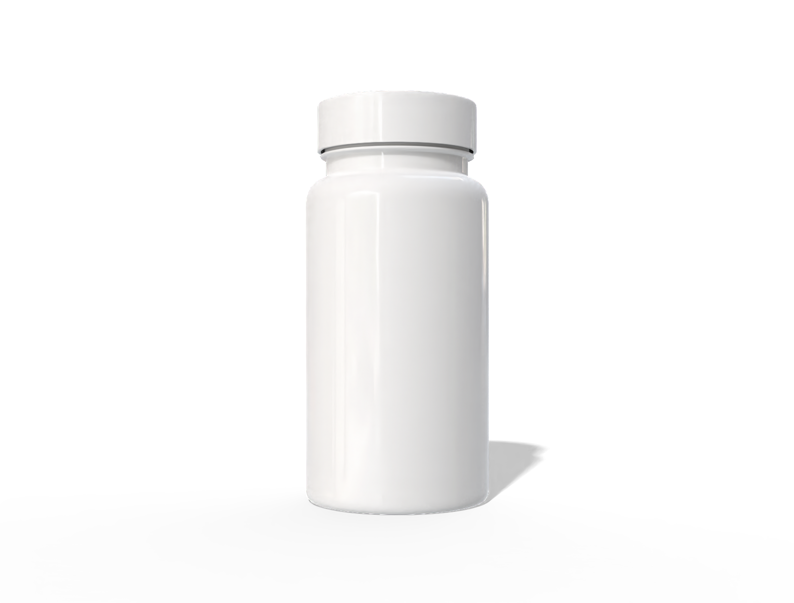 Plastic medicine bottle — Glossy plastic