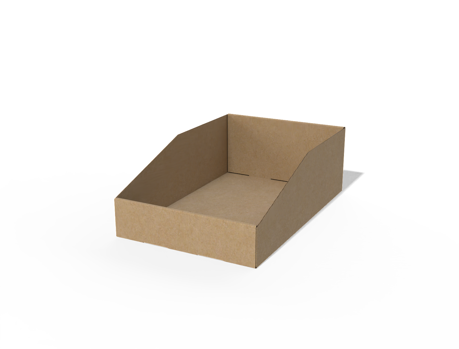 Display tray box — E-flute corrugated board