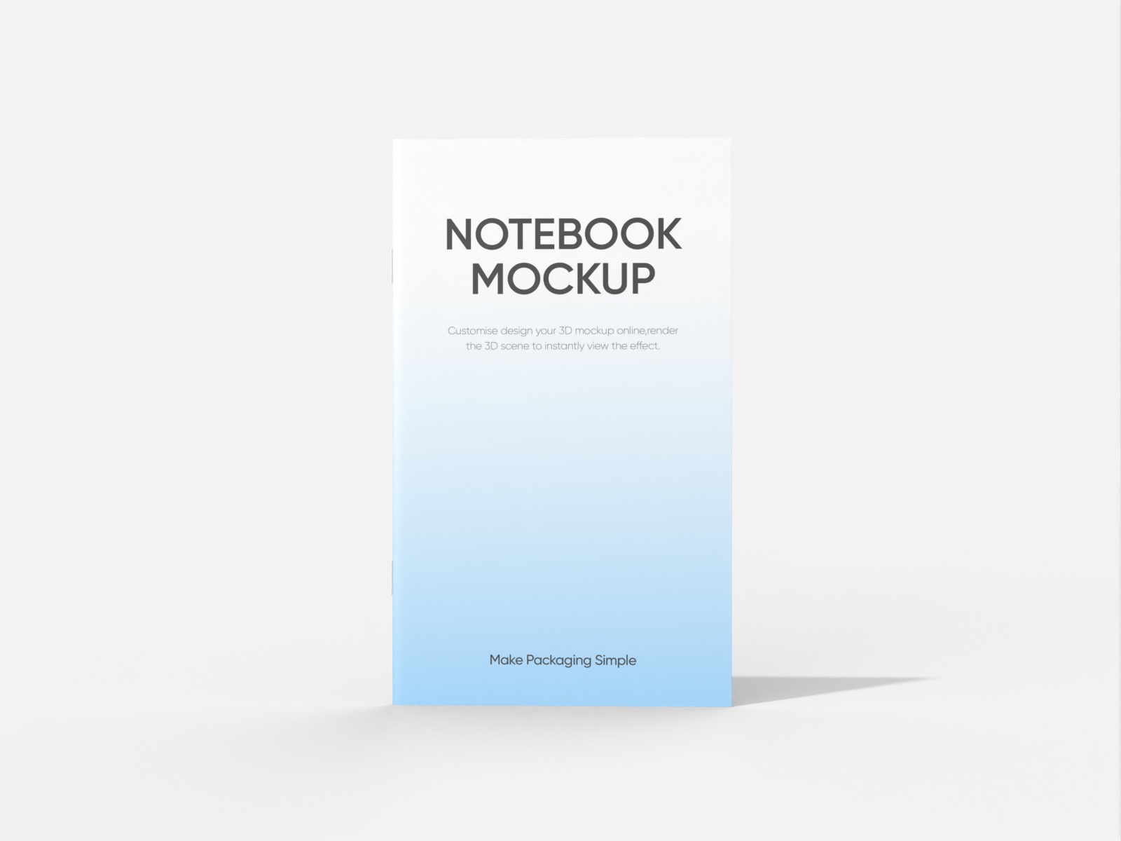 Booklet — White paperboard