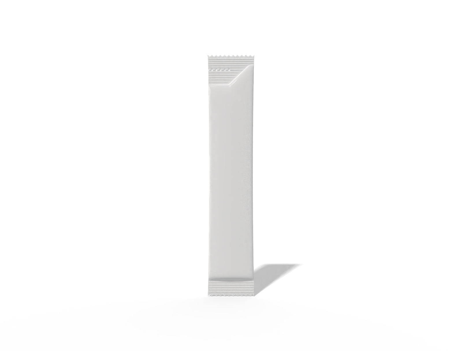 Long rectangle coffee sachet — Glossy plastic