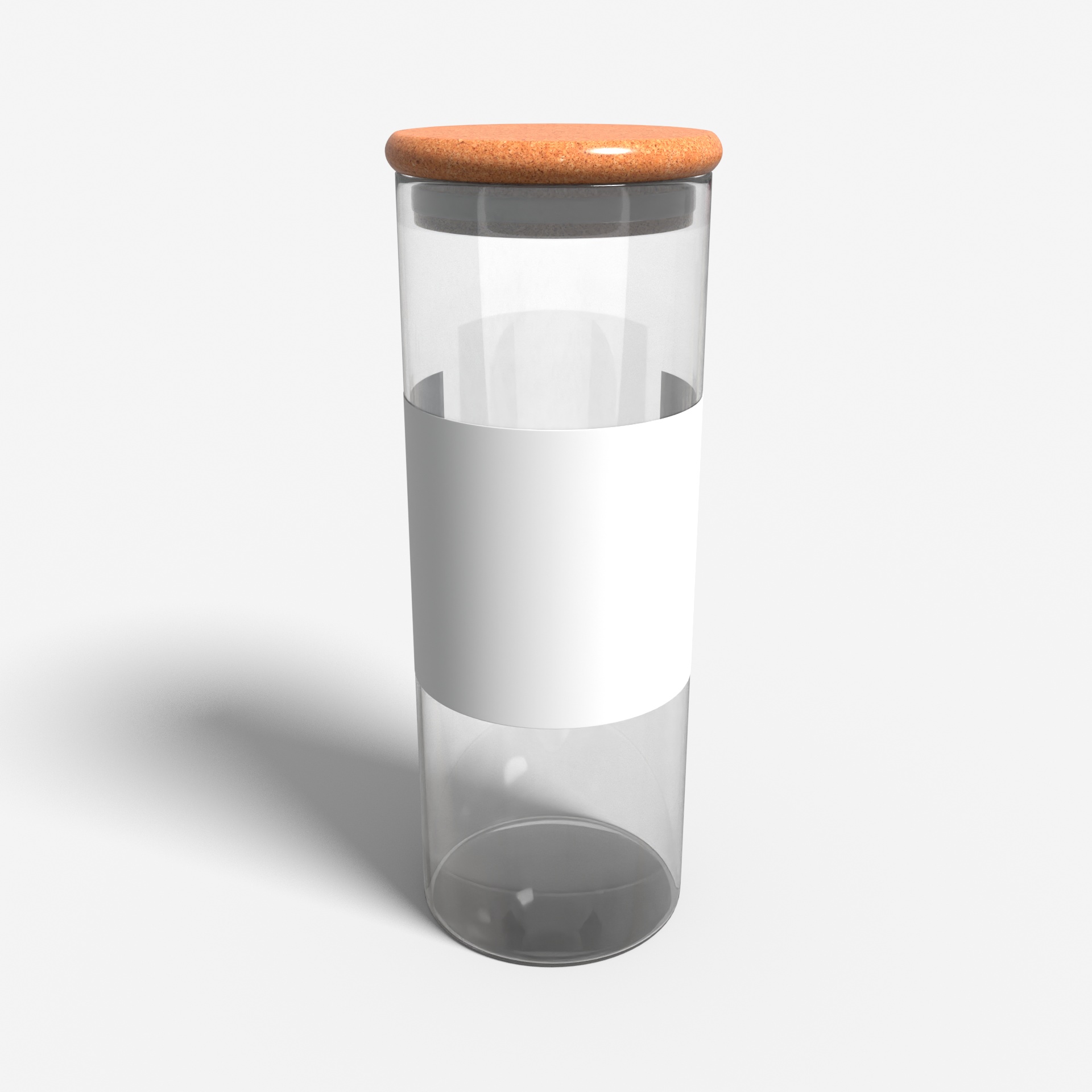 Bottles glass cylindrical — Matte glass
