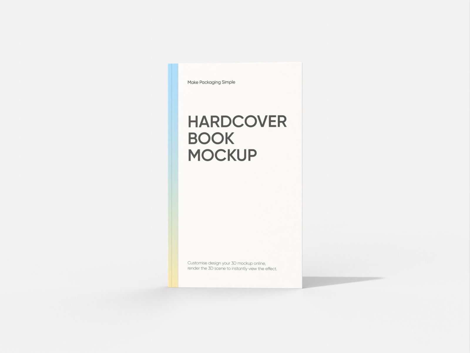 6×9 Hardcover book — White paperboard