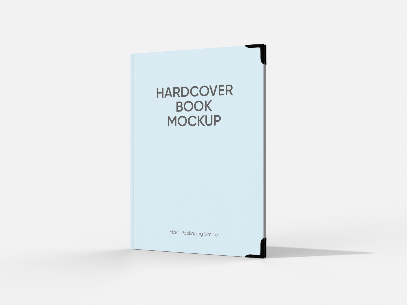 A4 hardcover book — White paperboard