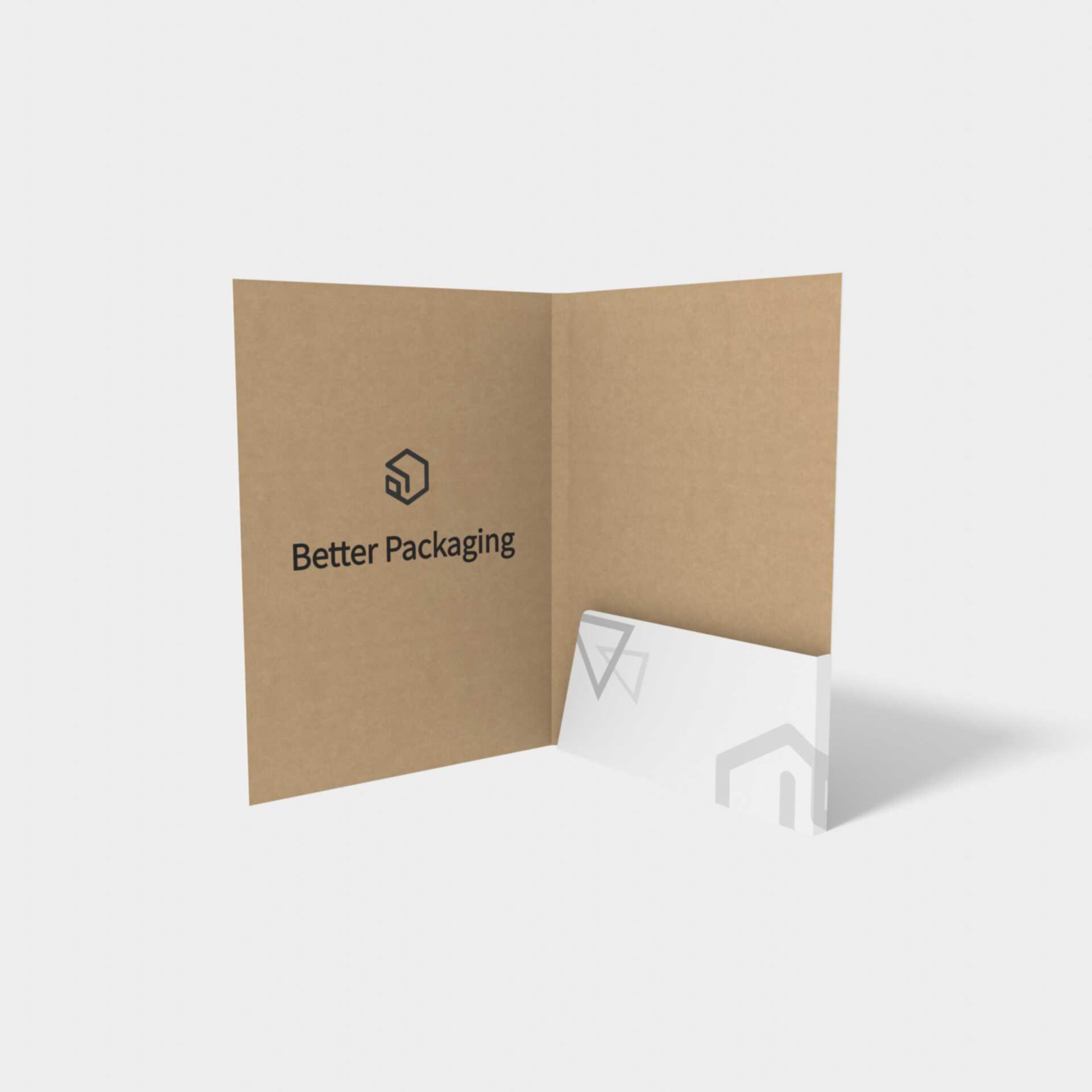Standard file folder — White paperboard