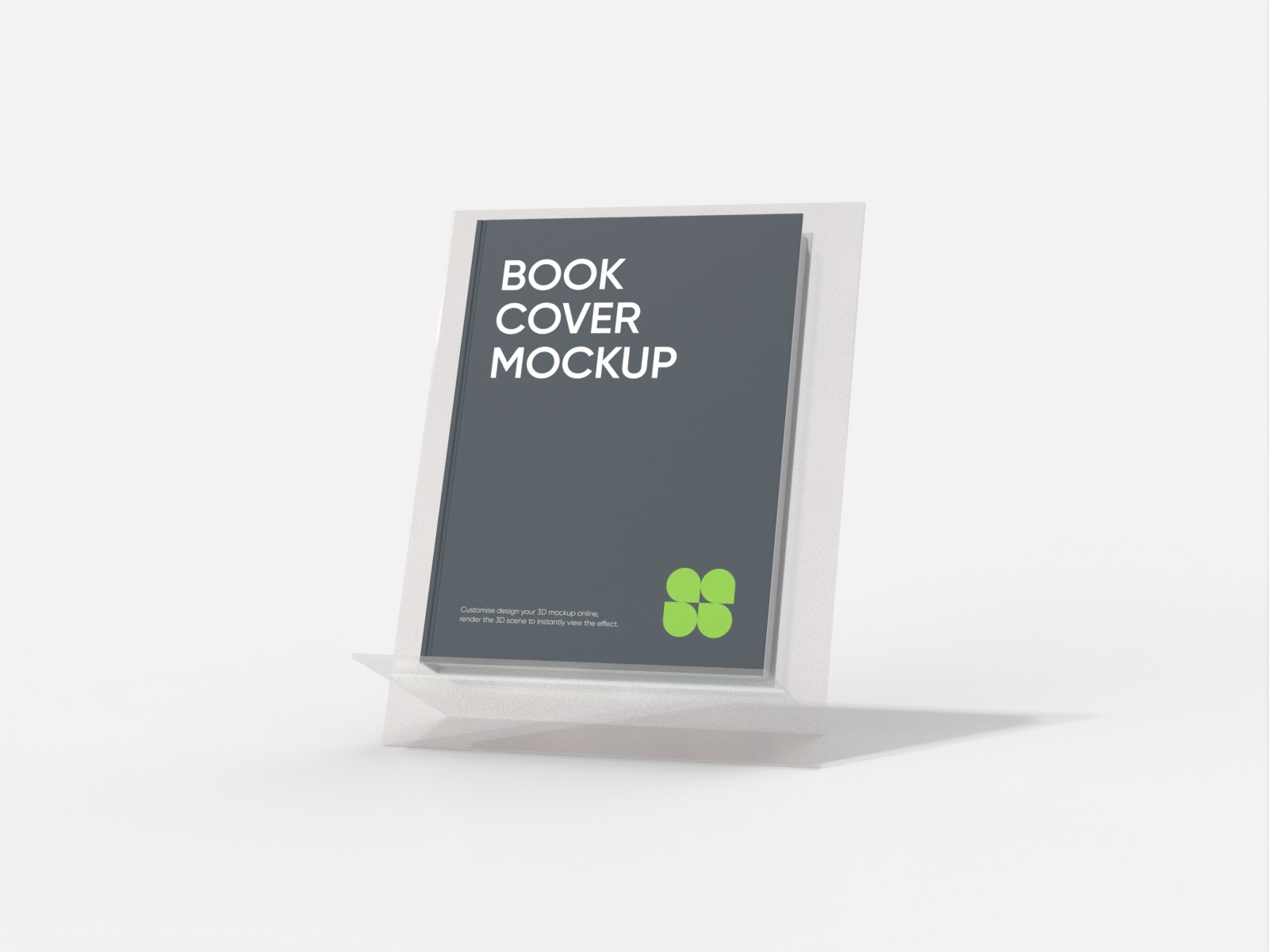Book cover presentation — White paperboard