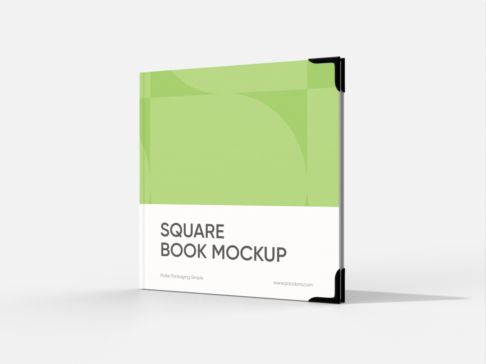 Square book — White paperboard