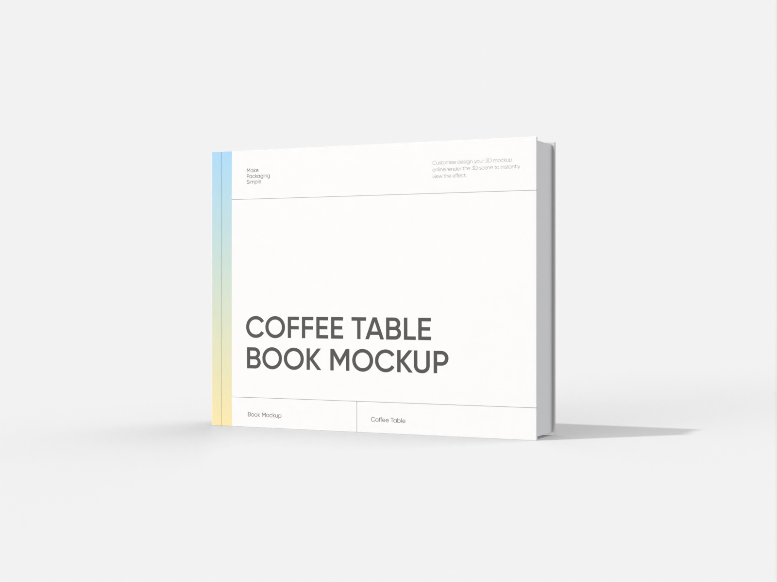 Coffee table book — White paperboard