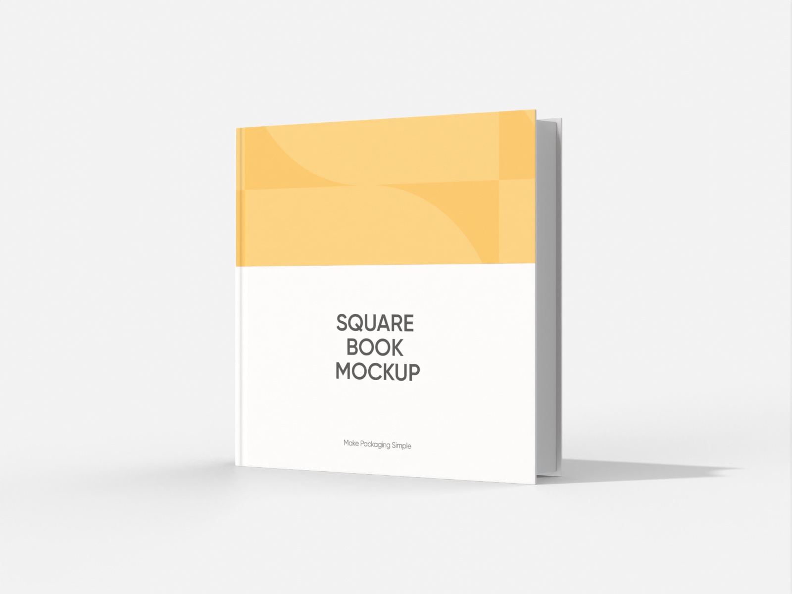 Square book — White paperboard