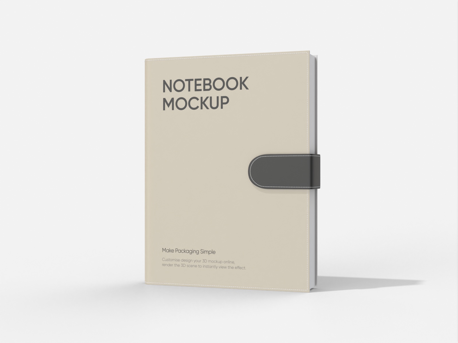 Notebook — White paperboard