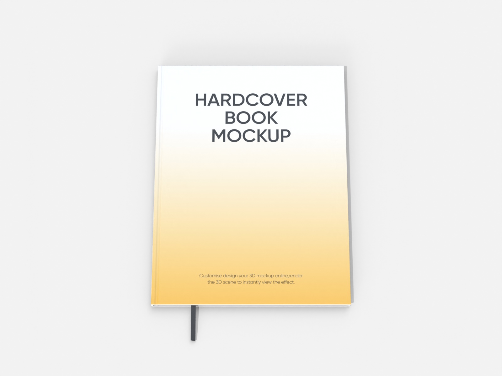 8×10 Hardcover book with bookmark — White paperboard