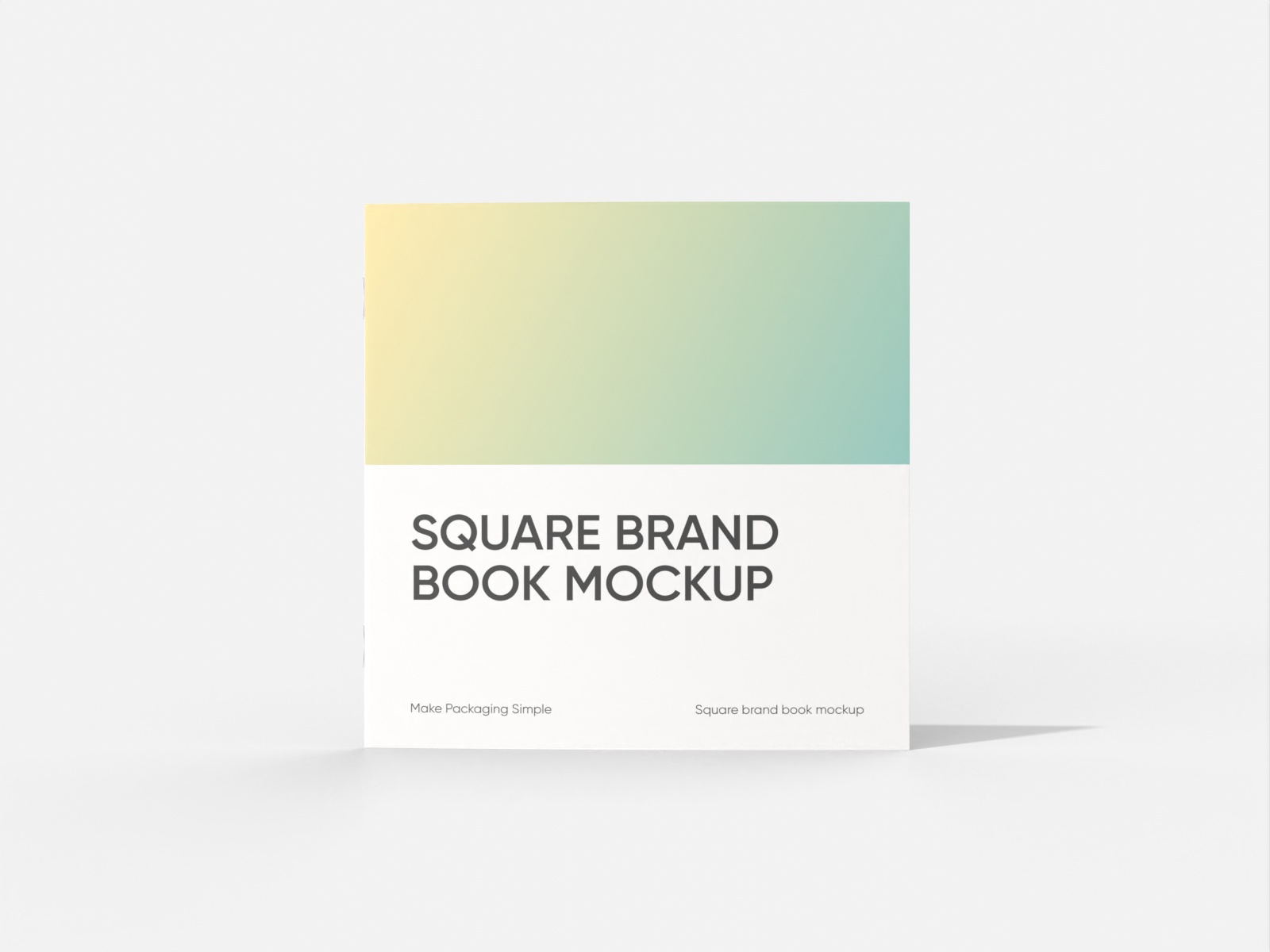 Square brand book — White paperboard