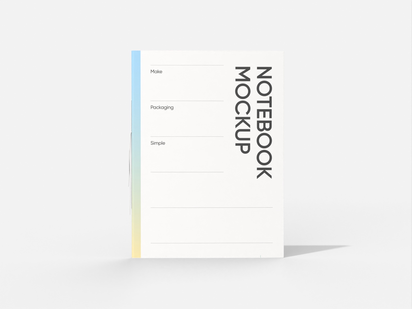 A4 notebook — White paperboard