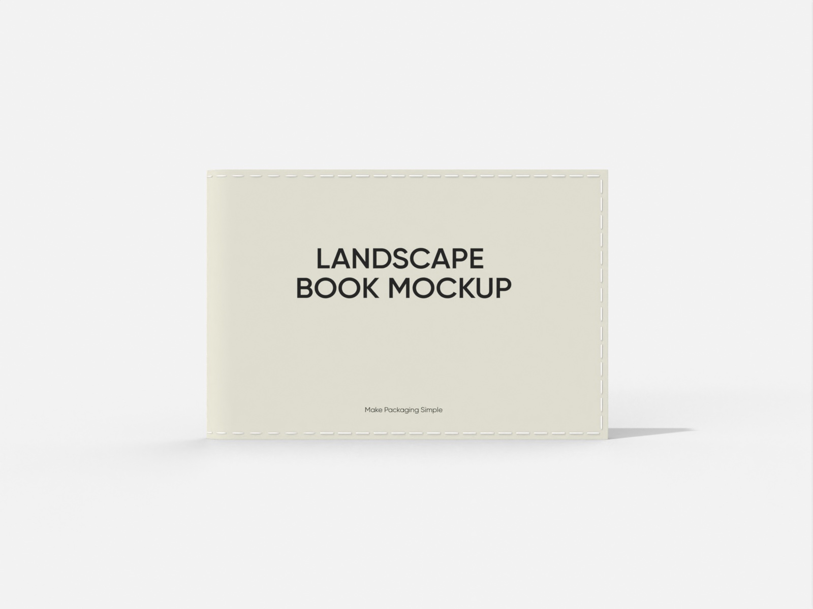 Landscape book — White paperboard