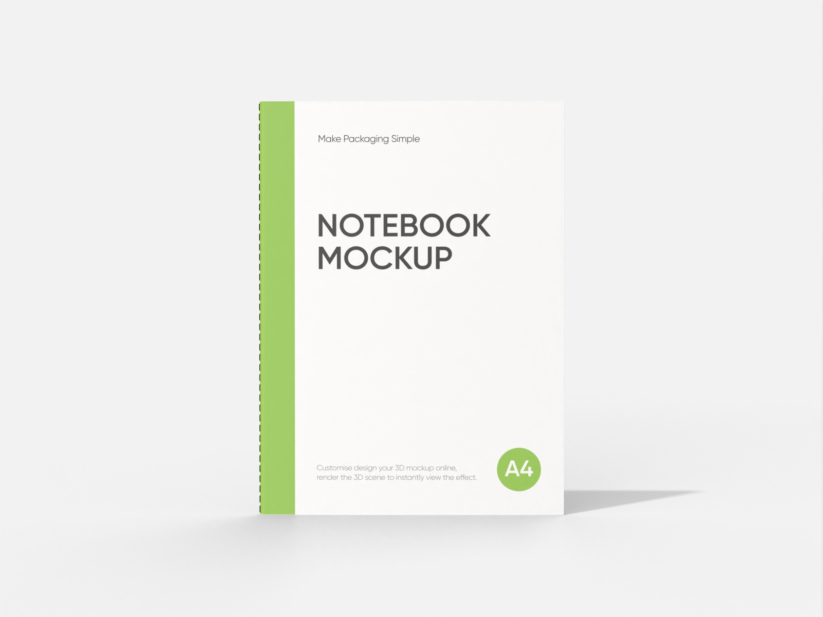 A4 notebook — White paperboard