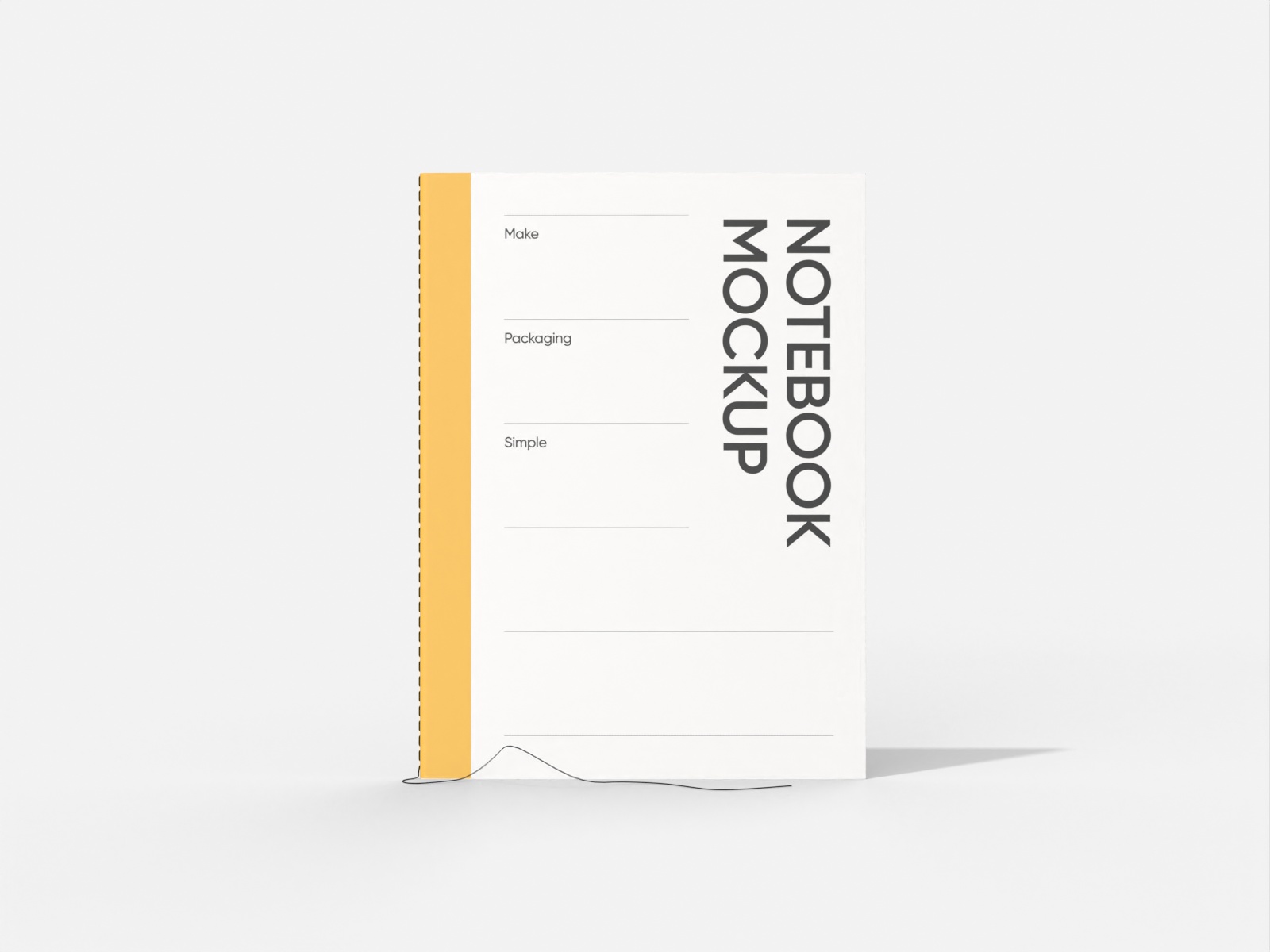 A4 notebook — White paperboard