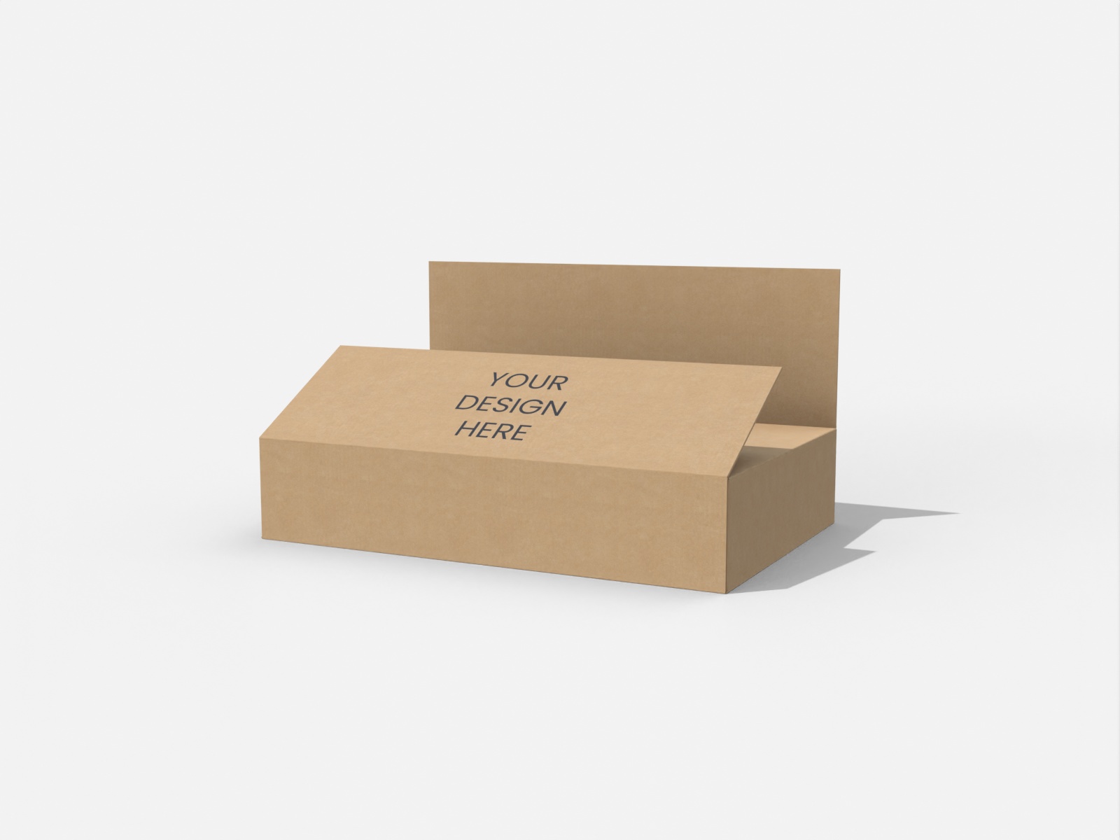 Insert box with dust flap — Corrugated board