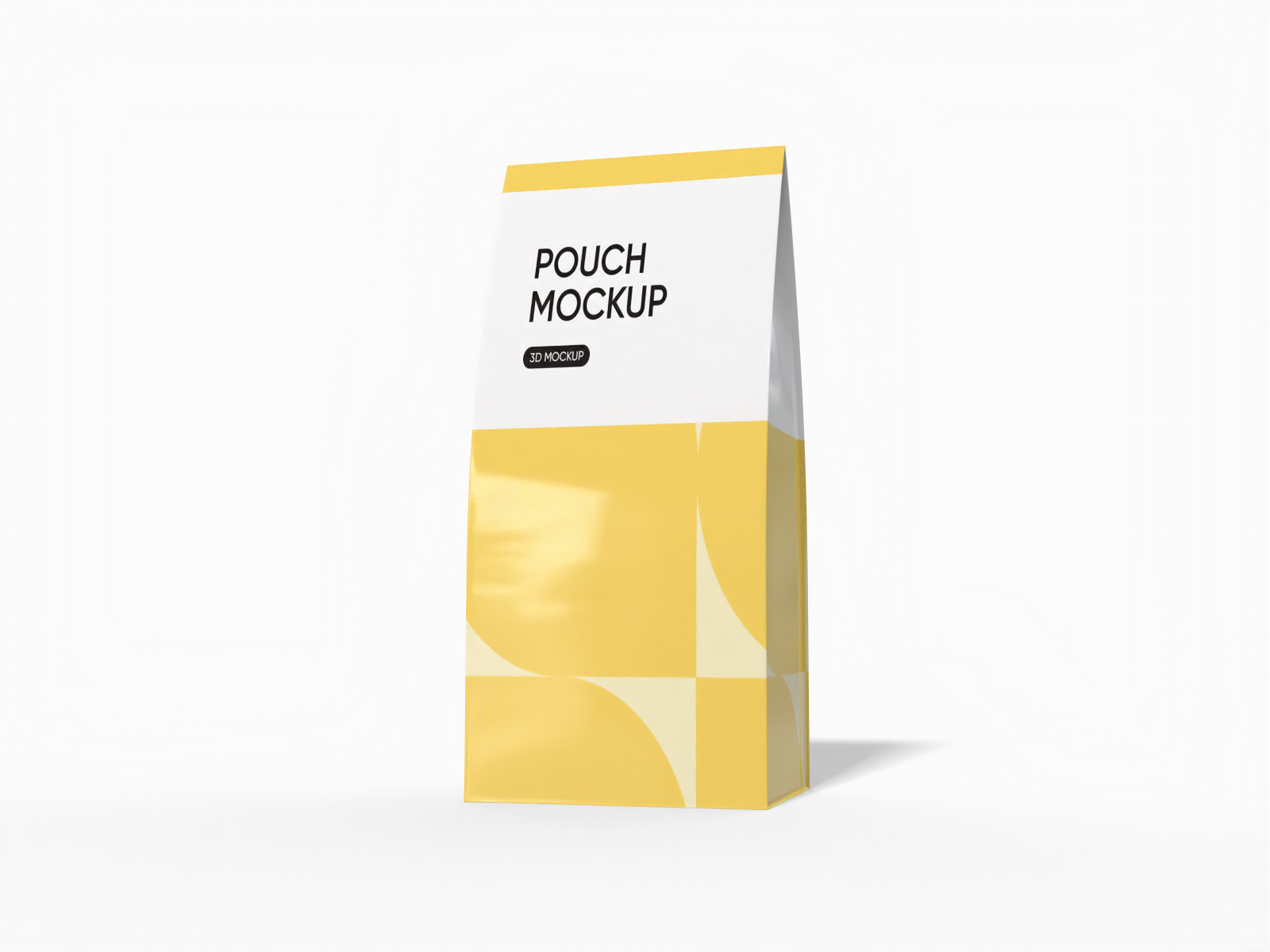 Standing zip pouch — Glossy plastic