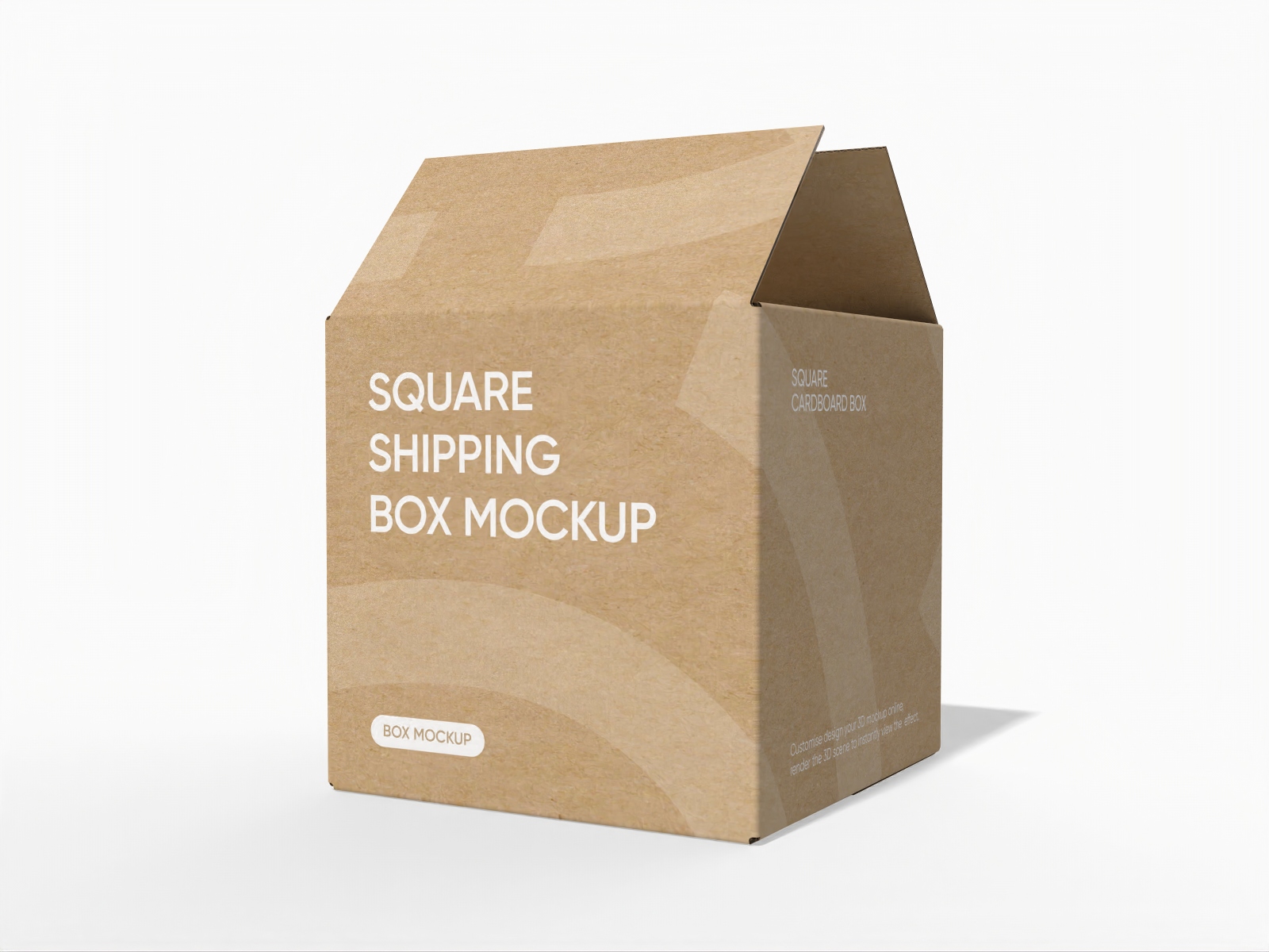 Square shipping box — Corrugated board