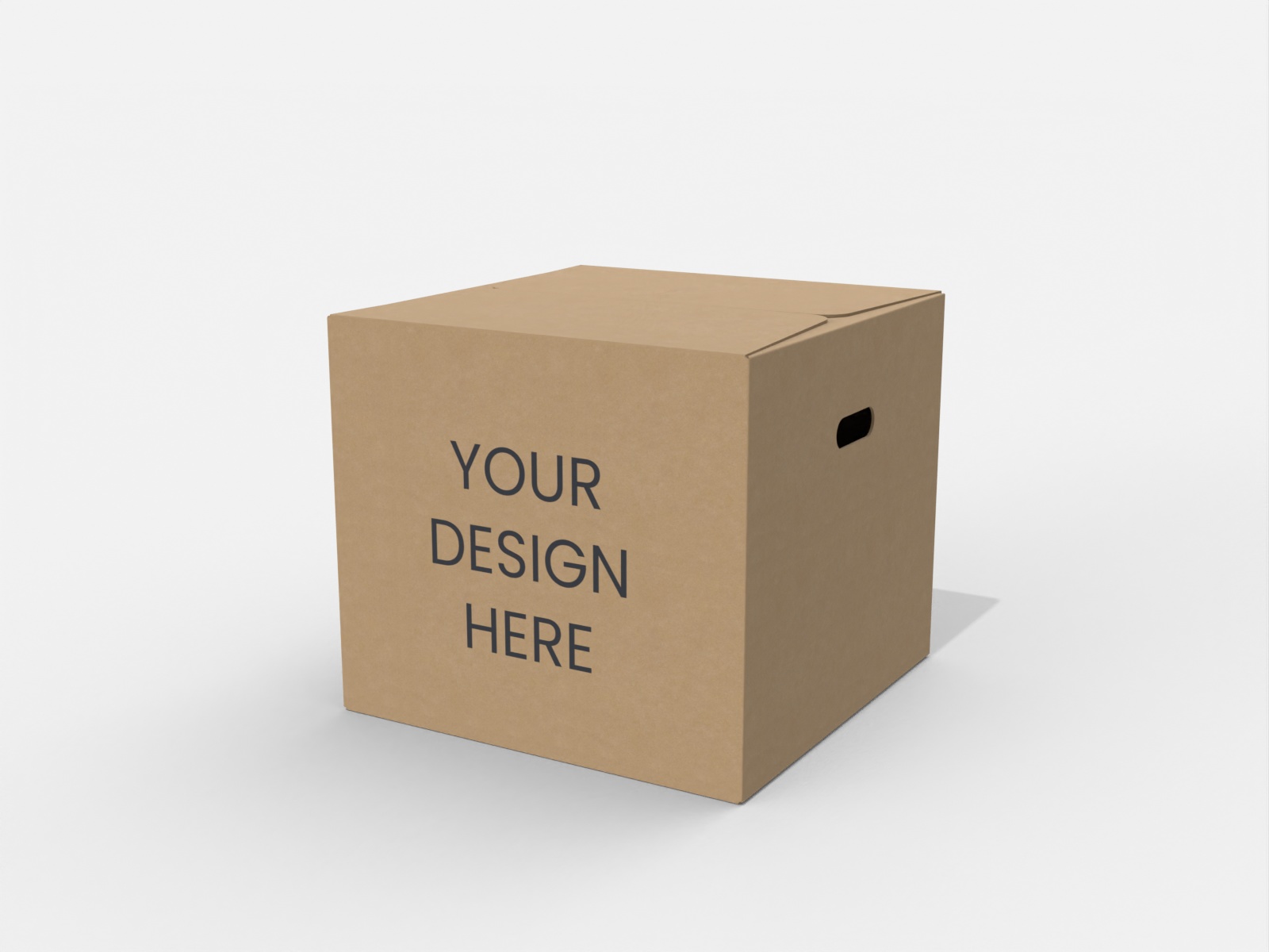 Square cardboard box — Corrugated board